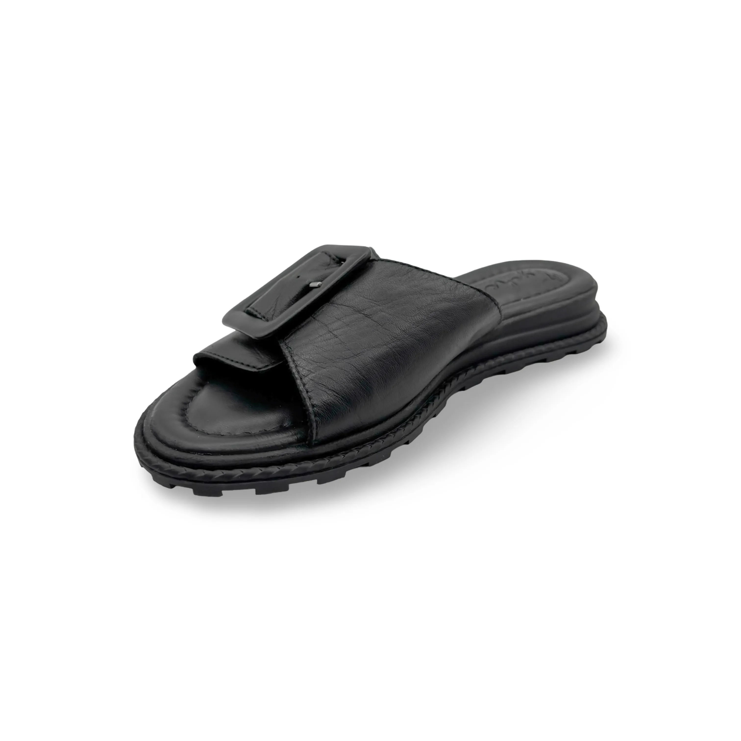 Monroe Black Leather Adjustable Slide