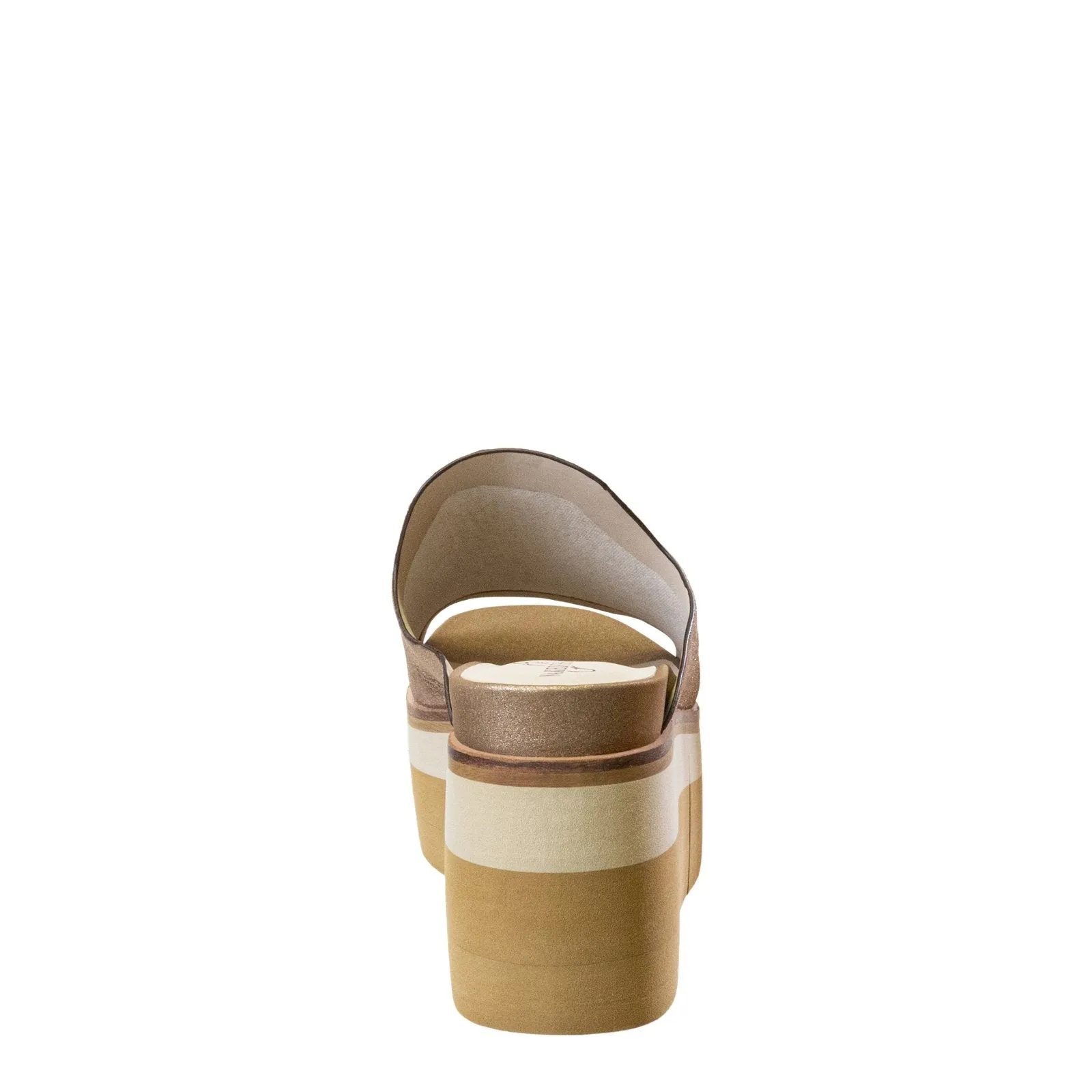 Naked Feet: FLOW in GOLD Platform Sandals