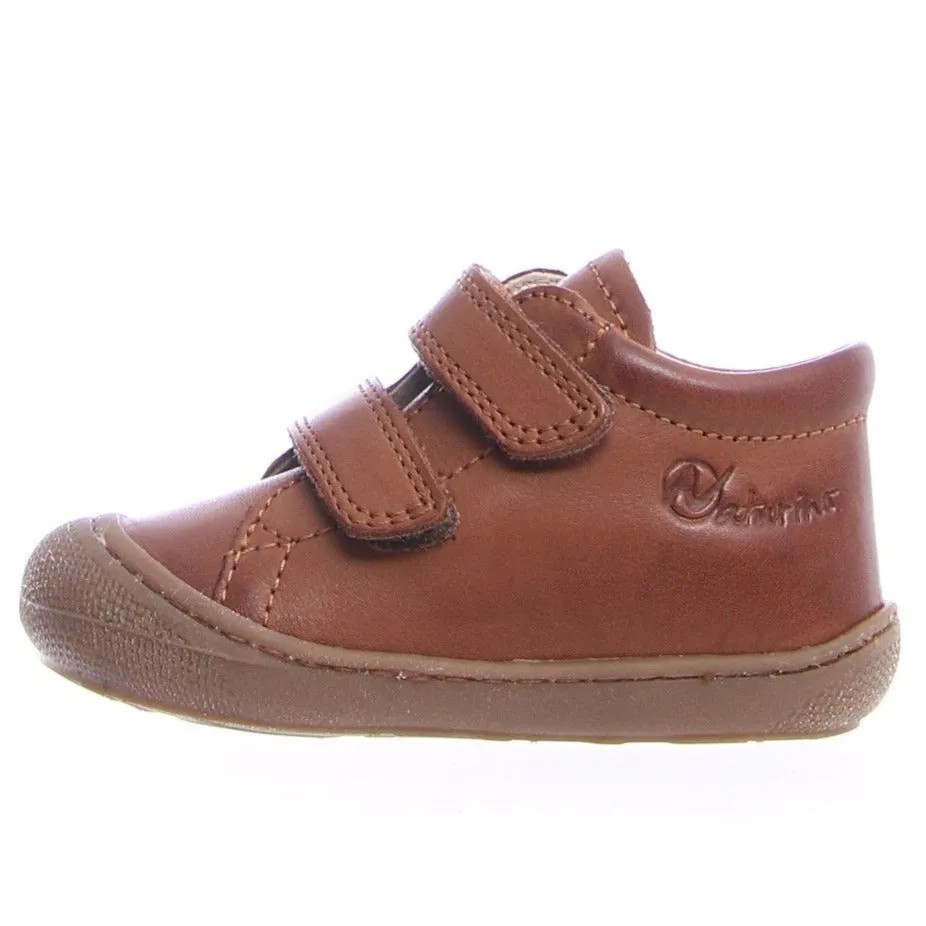 Naturino Girl's & Boy's WIDE Width Cocoon Sneakers - Cognac
