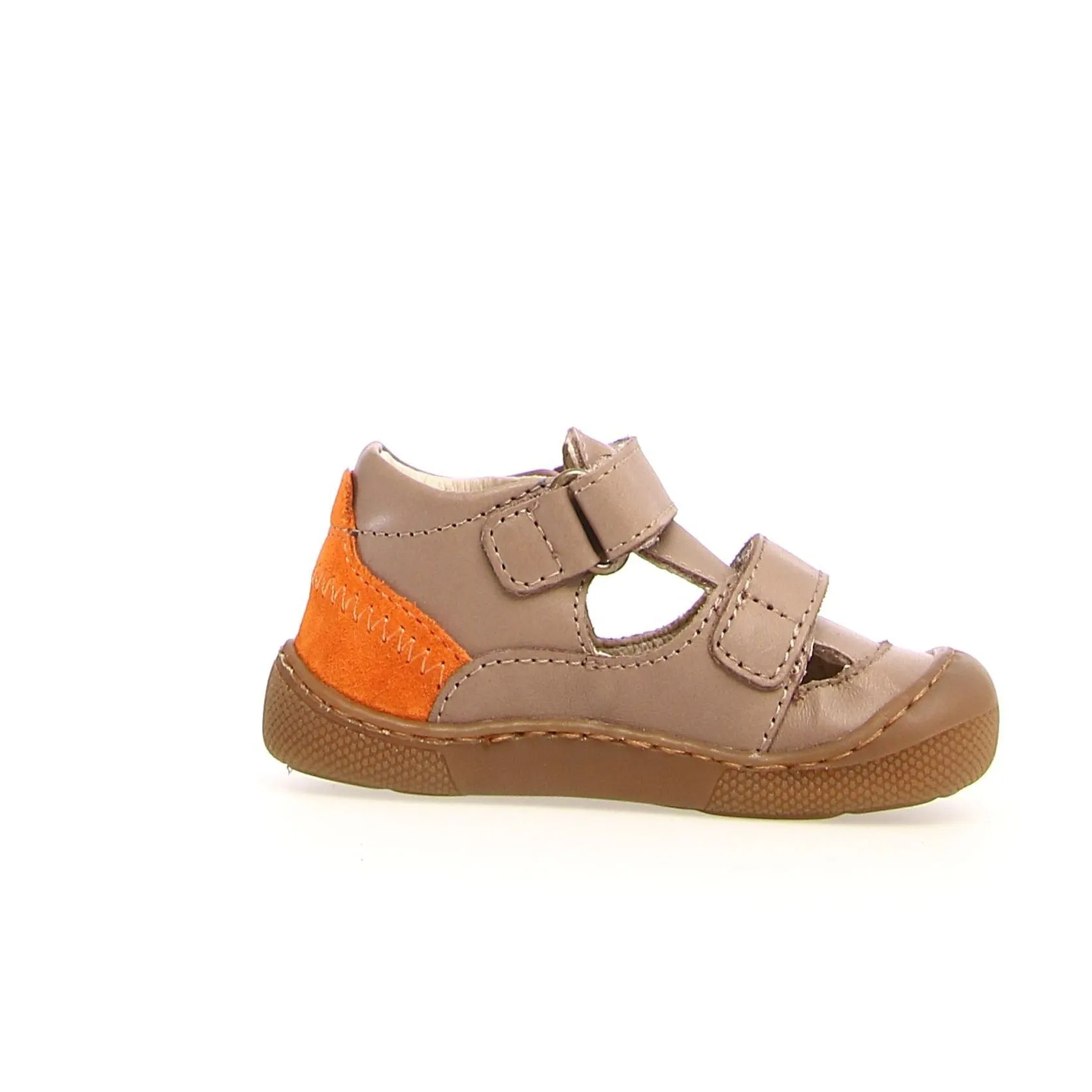 Naturino Irty's Boy's Barefoot Casual Shoes - Taupe/Orange