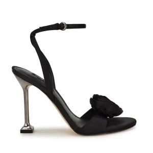 Neve Rosette Ankle Strap Sandals