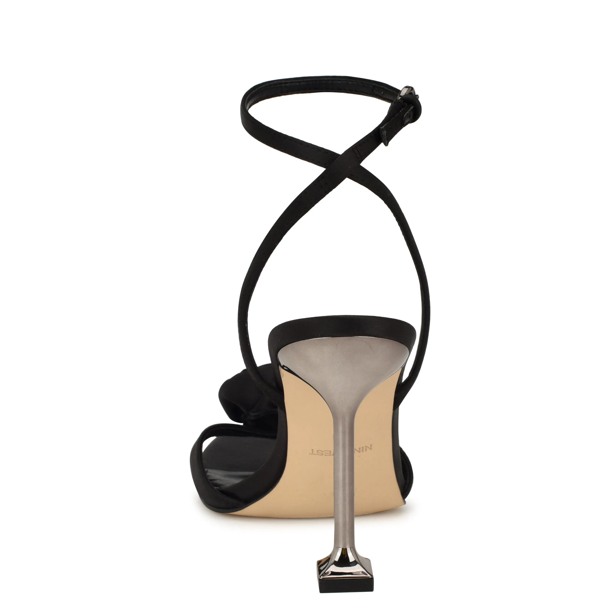Neve Rosette Ankle Strap Sandals