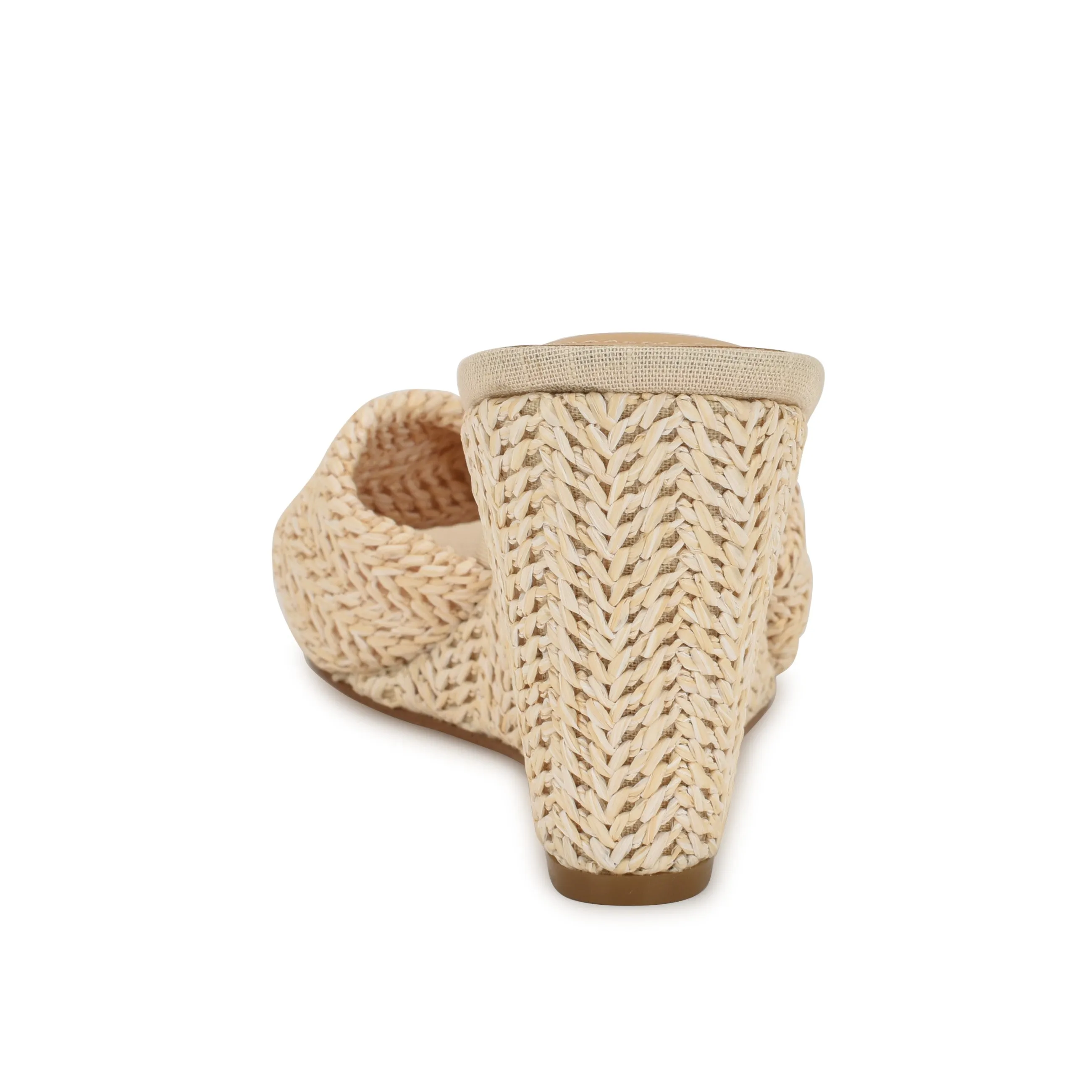 Nikhil Twist Wedge Sandals