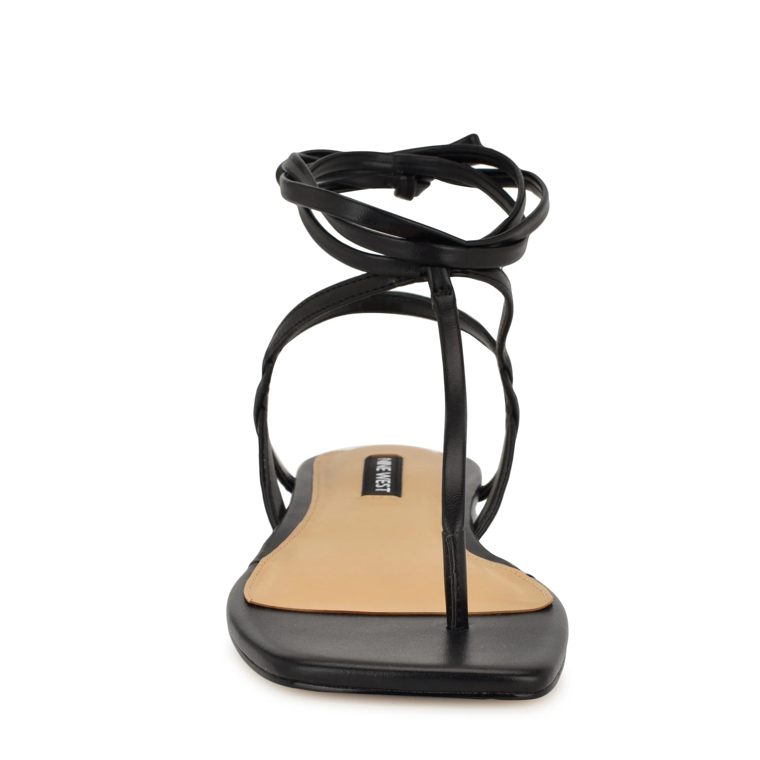 Norta Ankle Wrap Thong Sandals