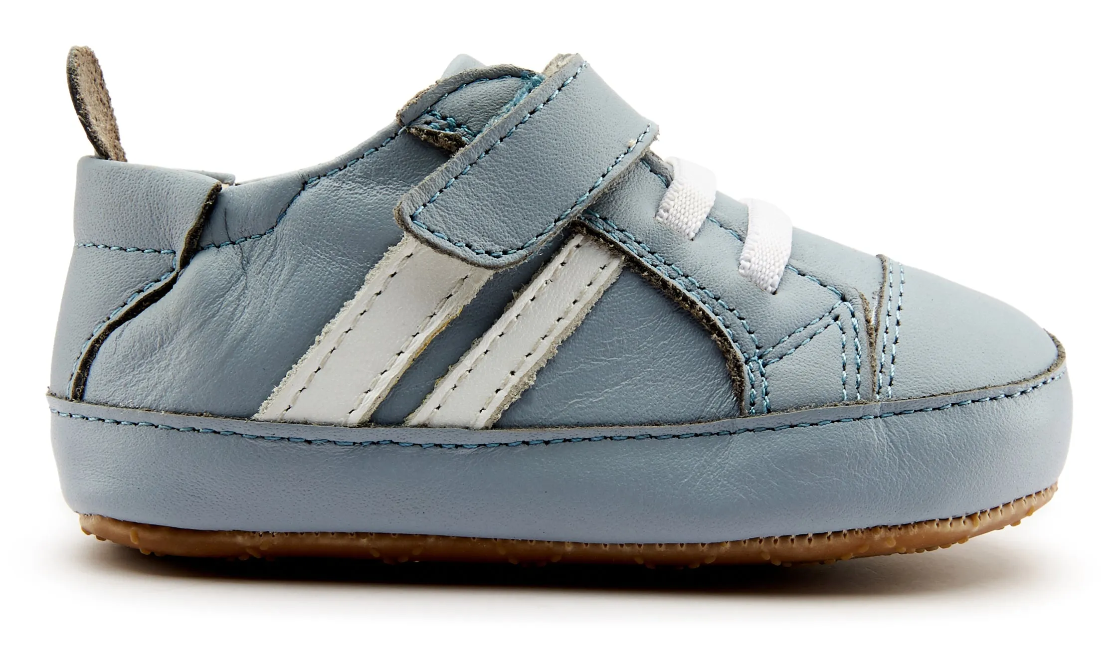 Old Soles Boy's 0049R Low Roller Shoe Sneakers - Dusty Blue/Snow