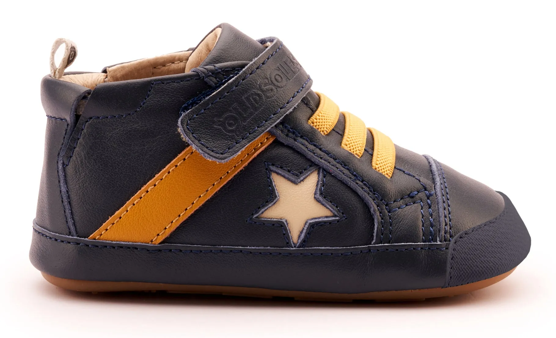 Old Soles Boy's 0074RT Roller Casual Shoes - Navy / Yema / Cream