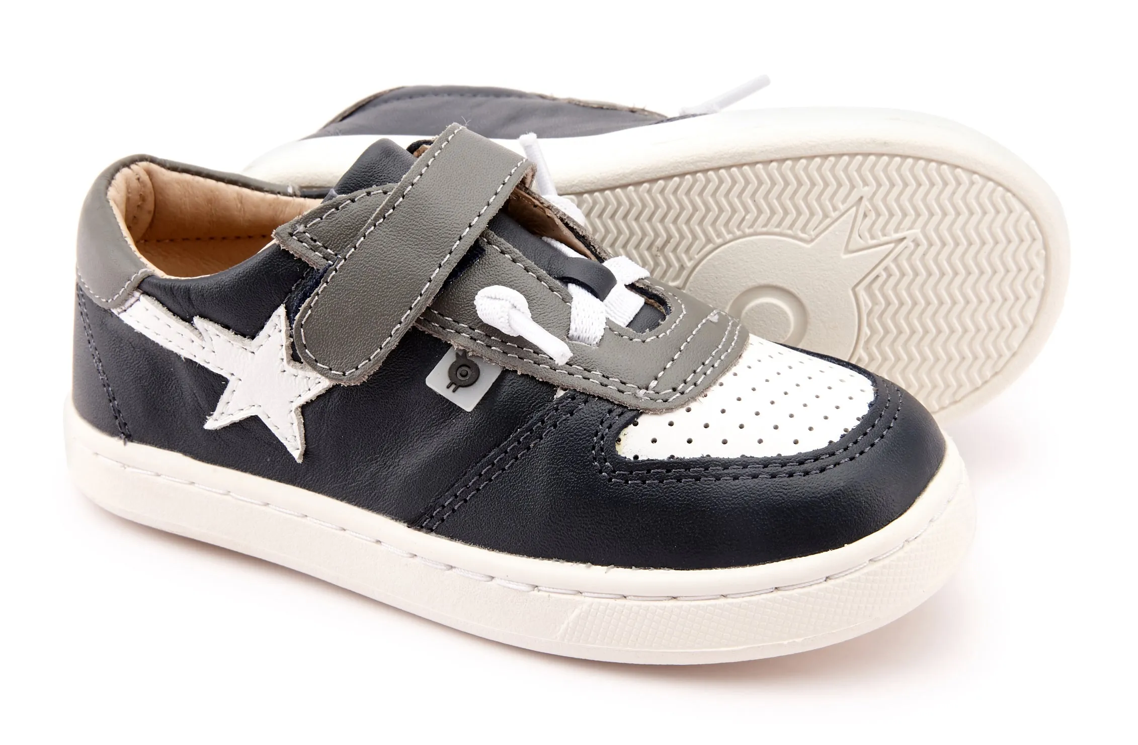 Old Soles Boy's 6135 Runsky Sneakers - Navy/Snow/Grey
