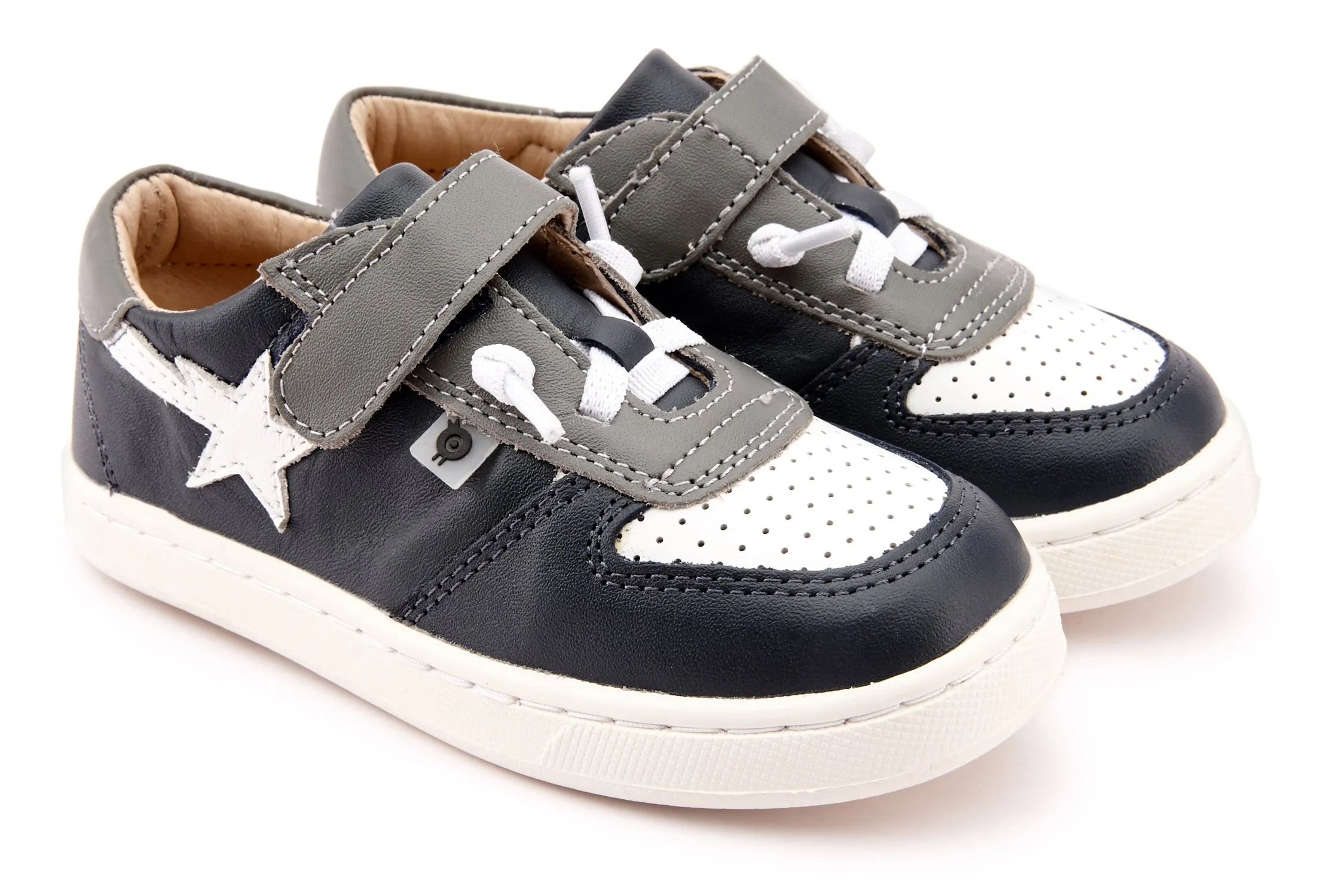 Old Soles Boy's 6135 Runsky Sneakers - Navy/Snow/Grey