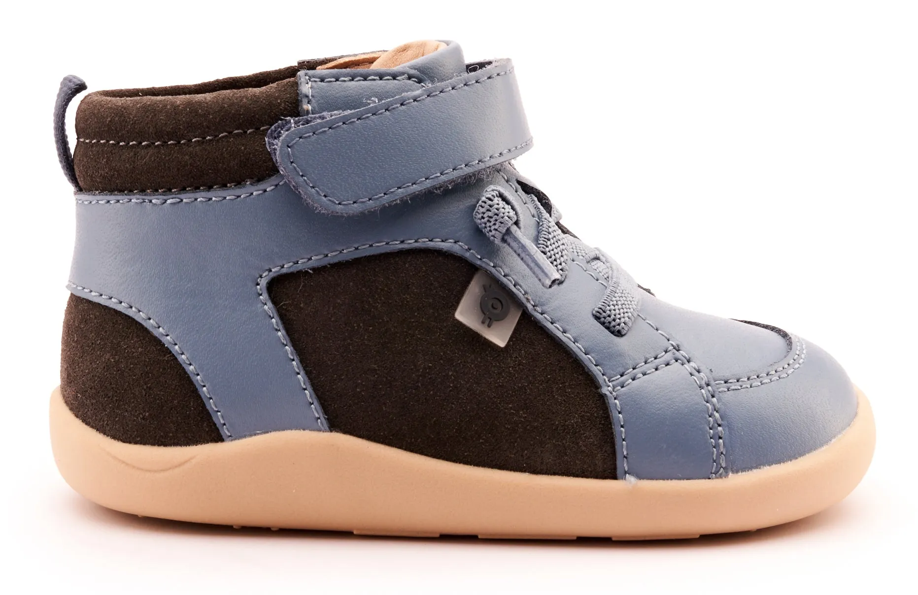 Old Soles Boy's 8039 Woodford Casual Shoes - Grey Suede / Indigo