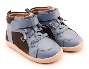 Old Soles Boy's 8039 Woodford Casual Shoes - Grey Suede / Indigo