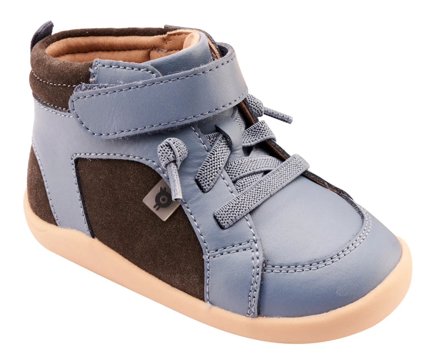 Old Soles Boy's 8039 Woodford Casual Shoes - Grey Suede / Indigo