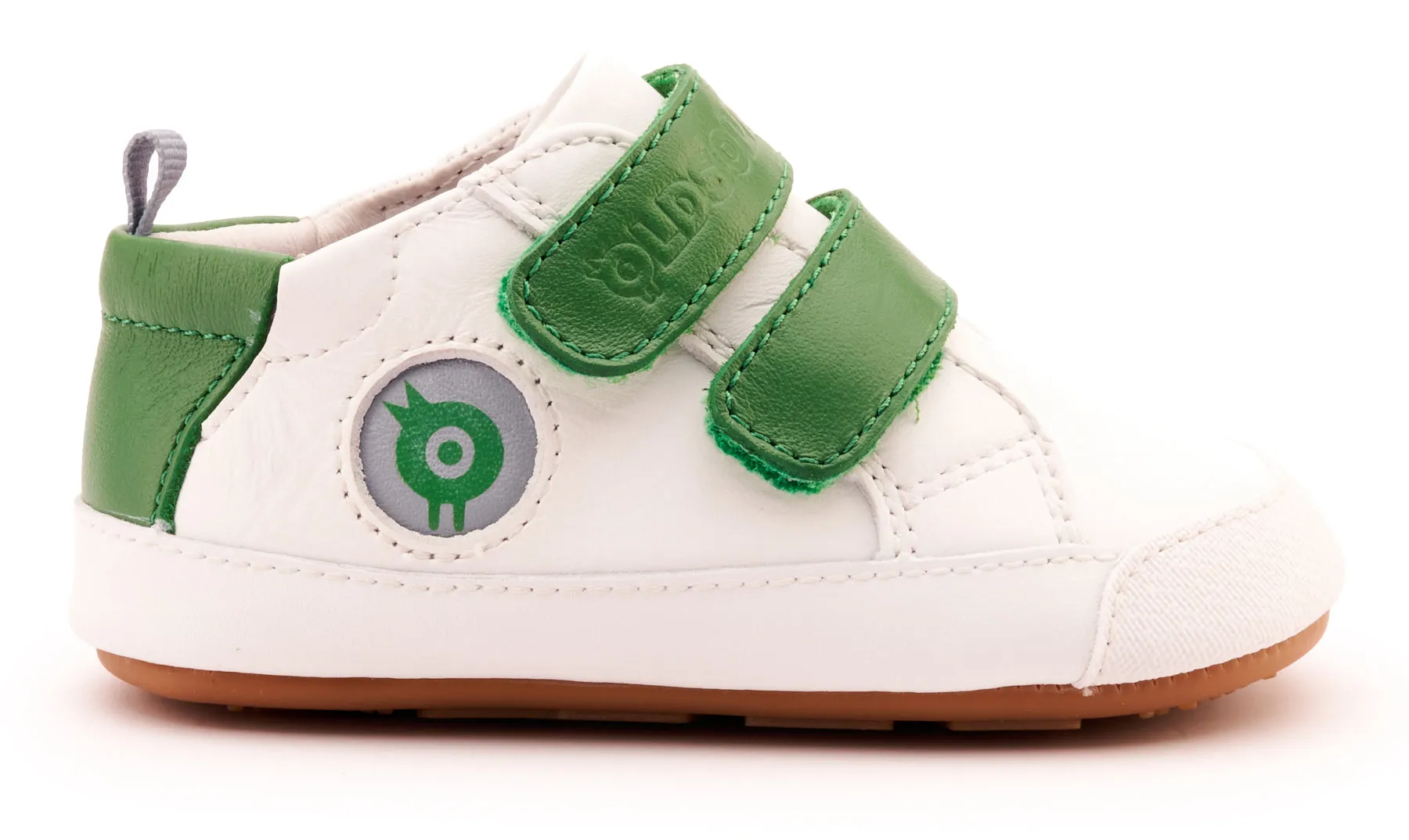 Old Soles Boy's & Girl's 0079RT Badge Bub Casual Shoes - Snow / Green