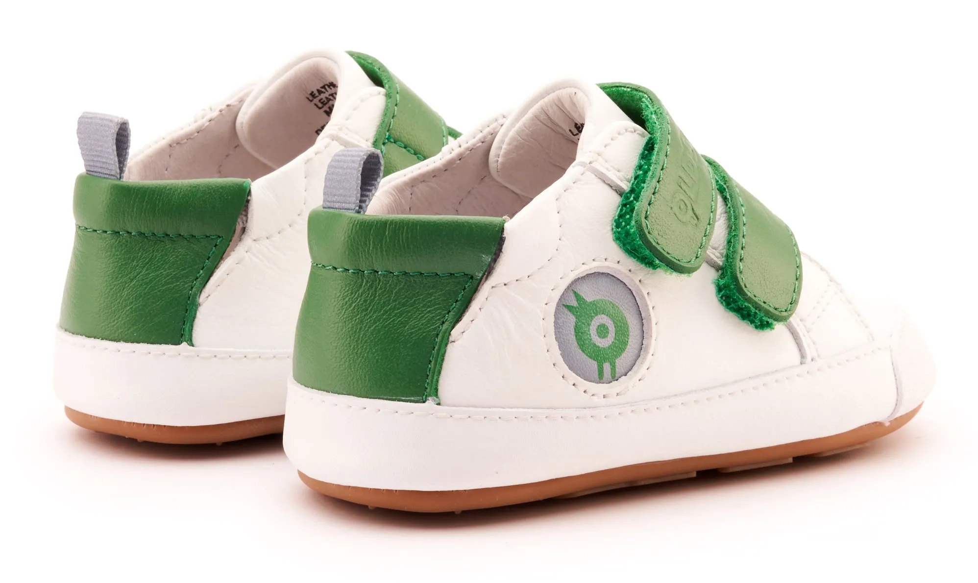 Old Soles Boy's & Girl's 0079RT Badge Bub Casual Shoes - Snow / Green