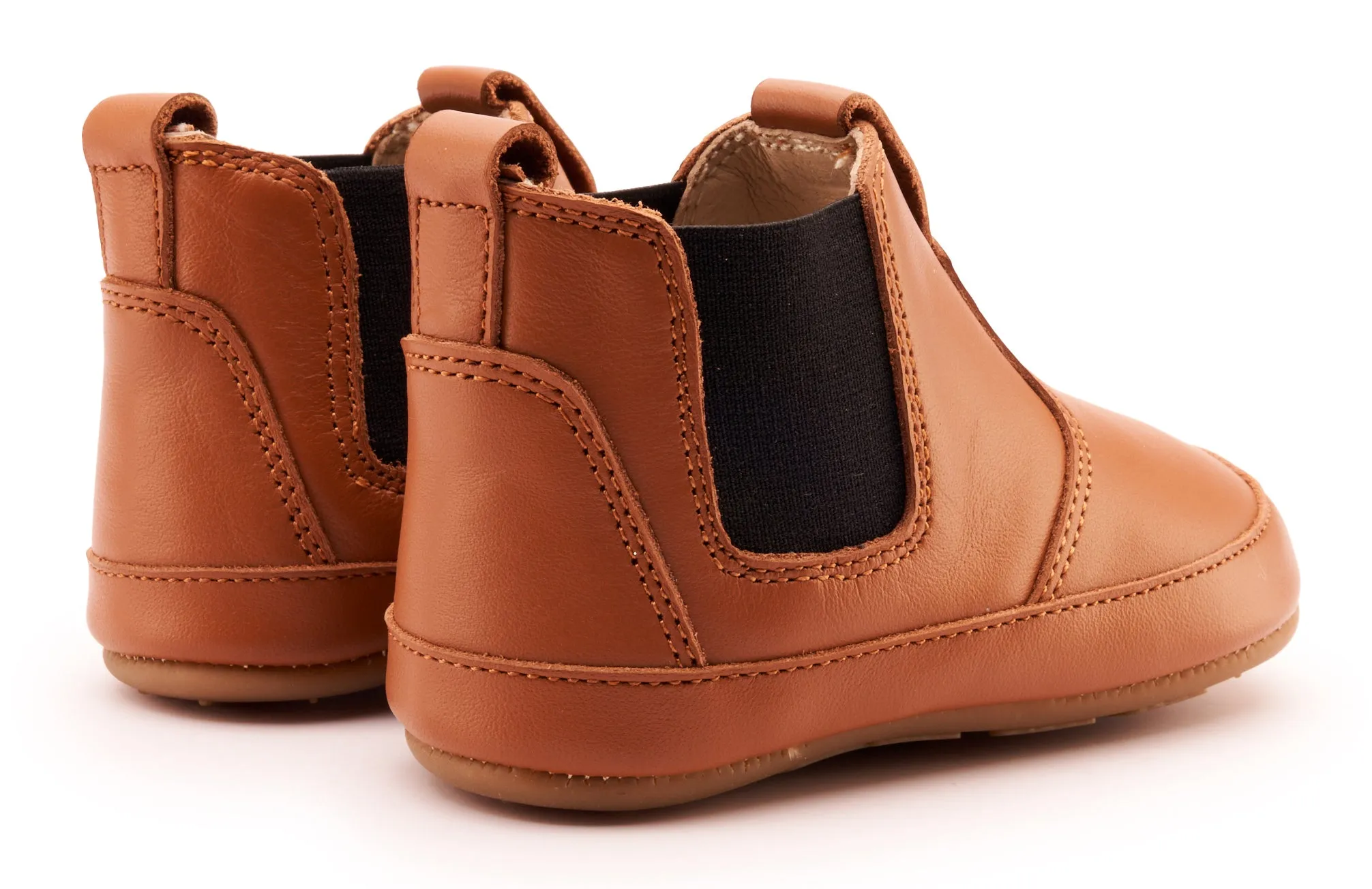 Old Soles Boy's & Girl's 188R Bambini Local Boots/Dress Shoes - Tan / Black