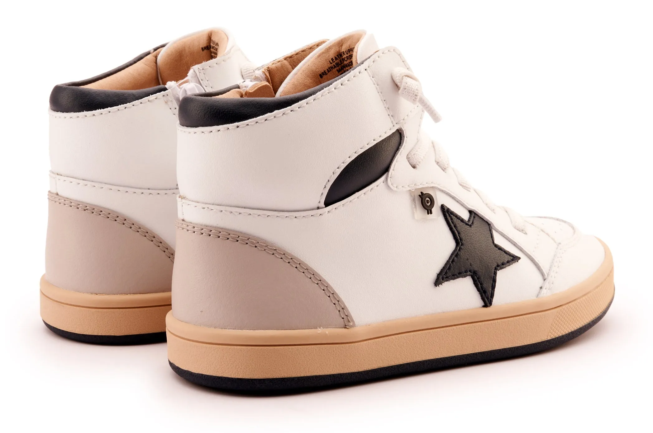 Old Soles Boy's and Girl's 1002 Star Tracker Casual Shoes - Snow / Navy / Gris / Natural Navy Sole