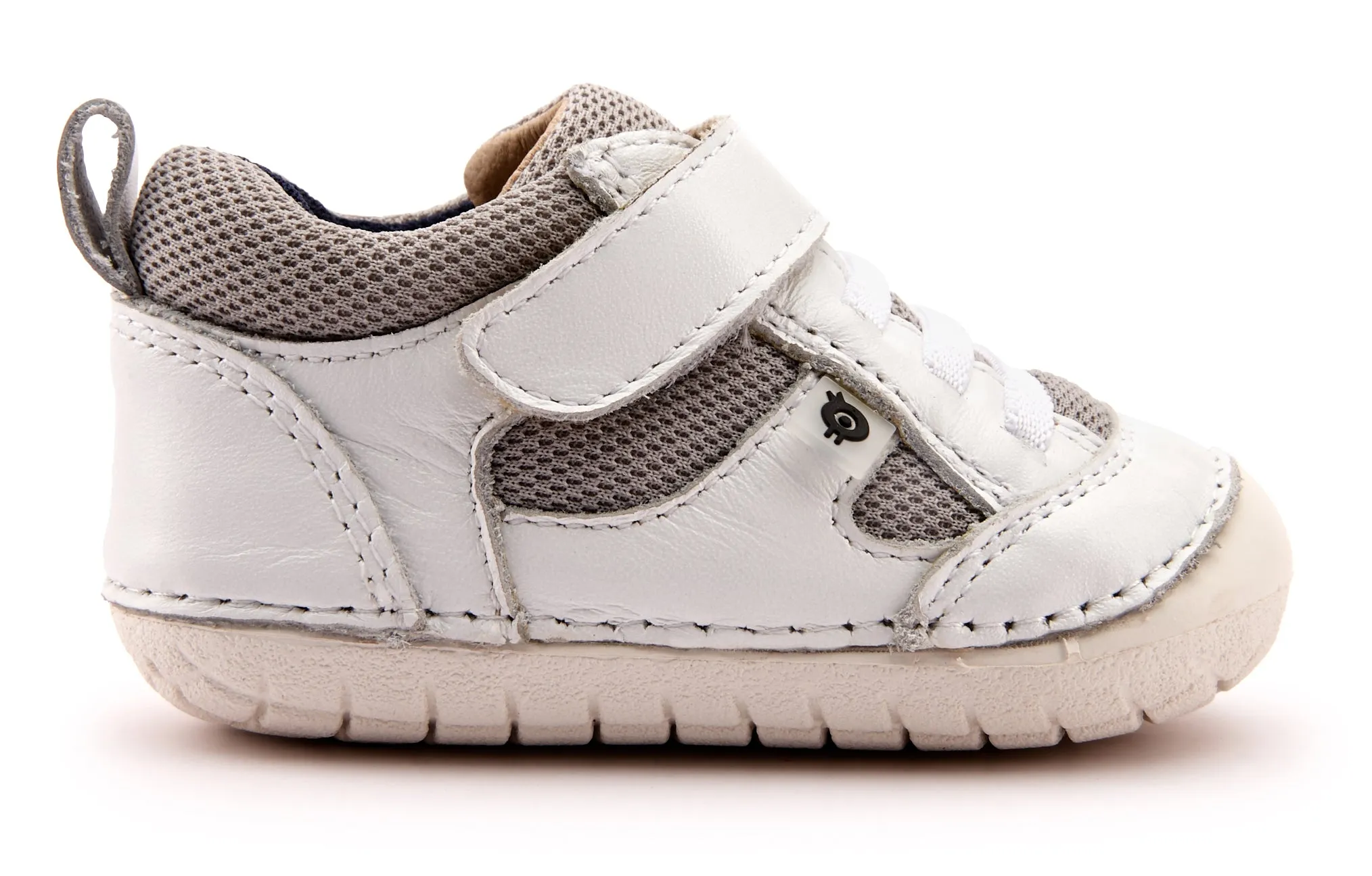 Old Soles Boy's and Girl's 4047 Bru Pave Sneakers - Snow/Light Grey/Navy