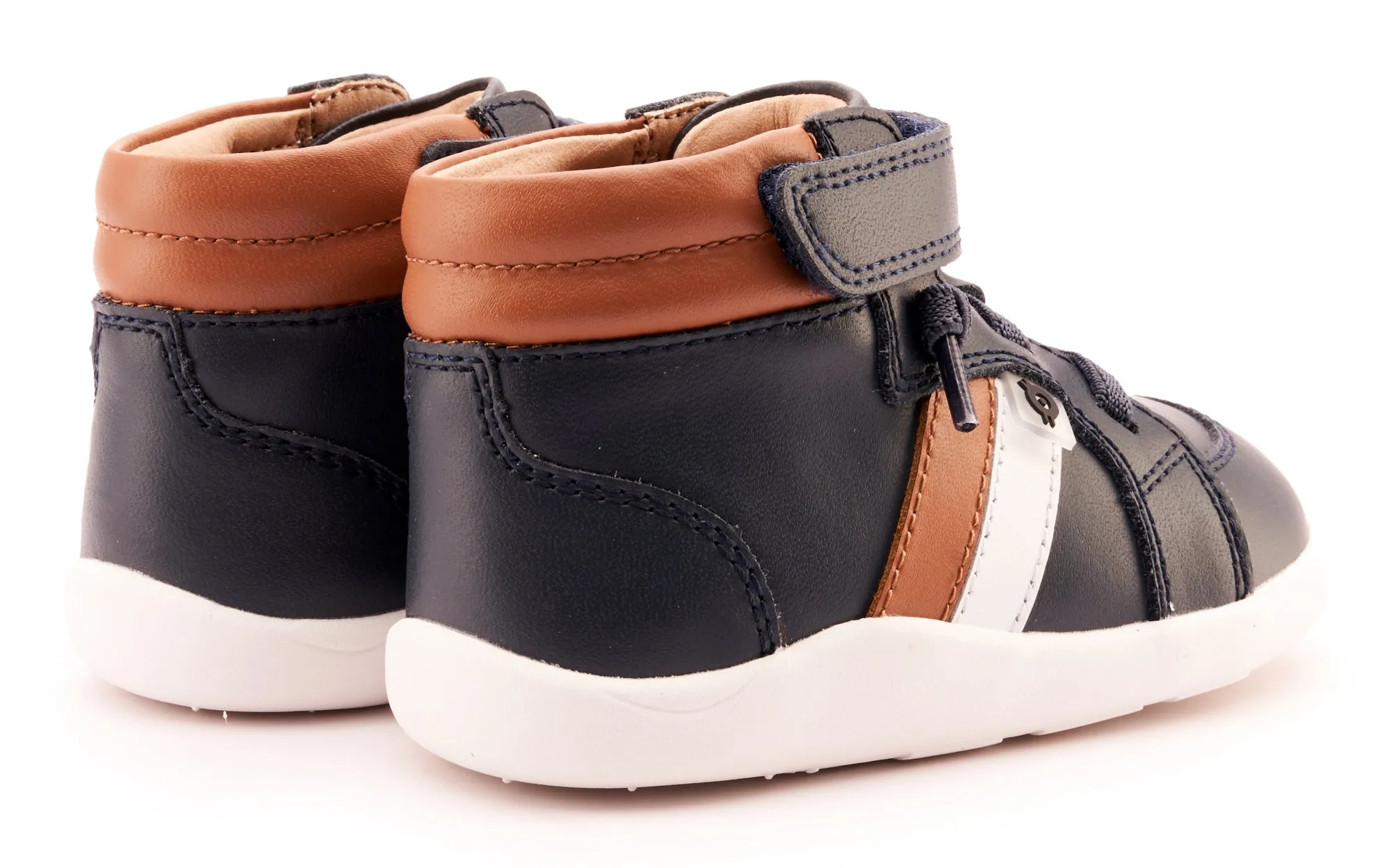 Old Soles Boy's and Girl's 8044 Tar Ground Casual Shoes - Navy / Tan / Snow