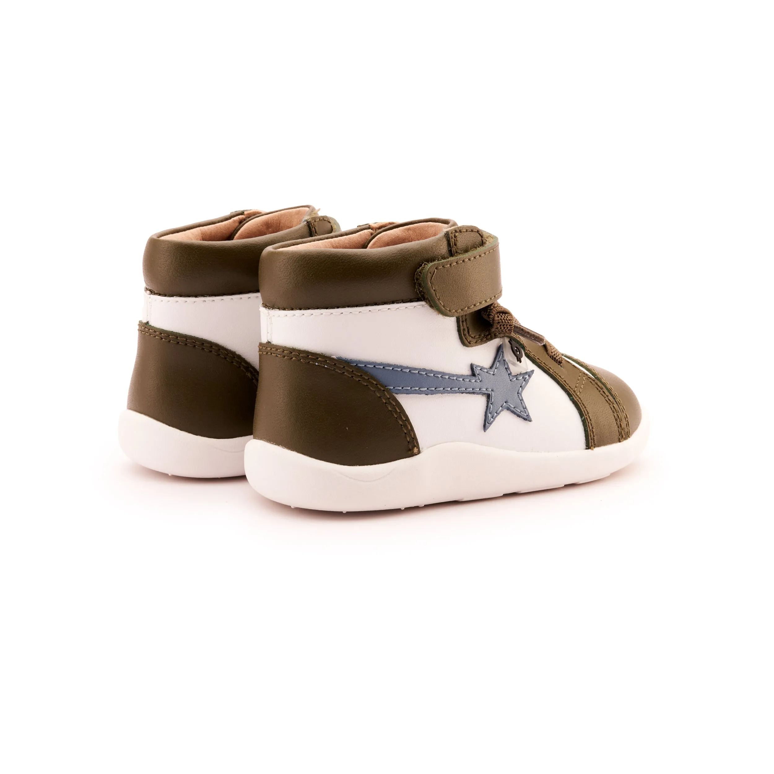 Old Soles Boy's and Girl's 8046 Ground Team Casual Shoes - Snow / Indigo / Militare