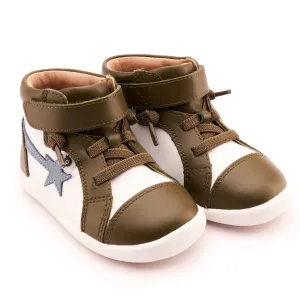 Old Soles Boy's and Girl's 8046 Ground Team Casual Shoes - Snow / Indigo / Militare