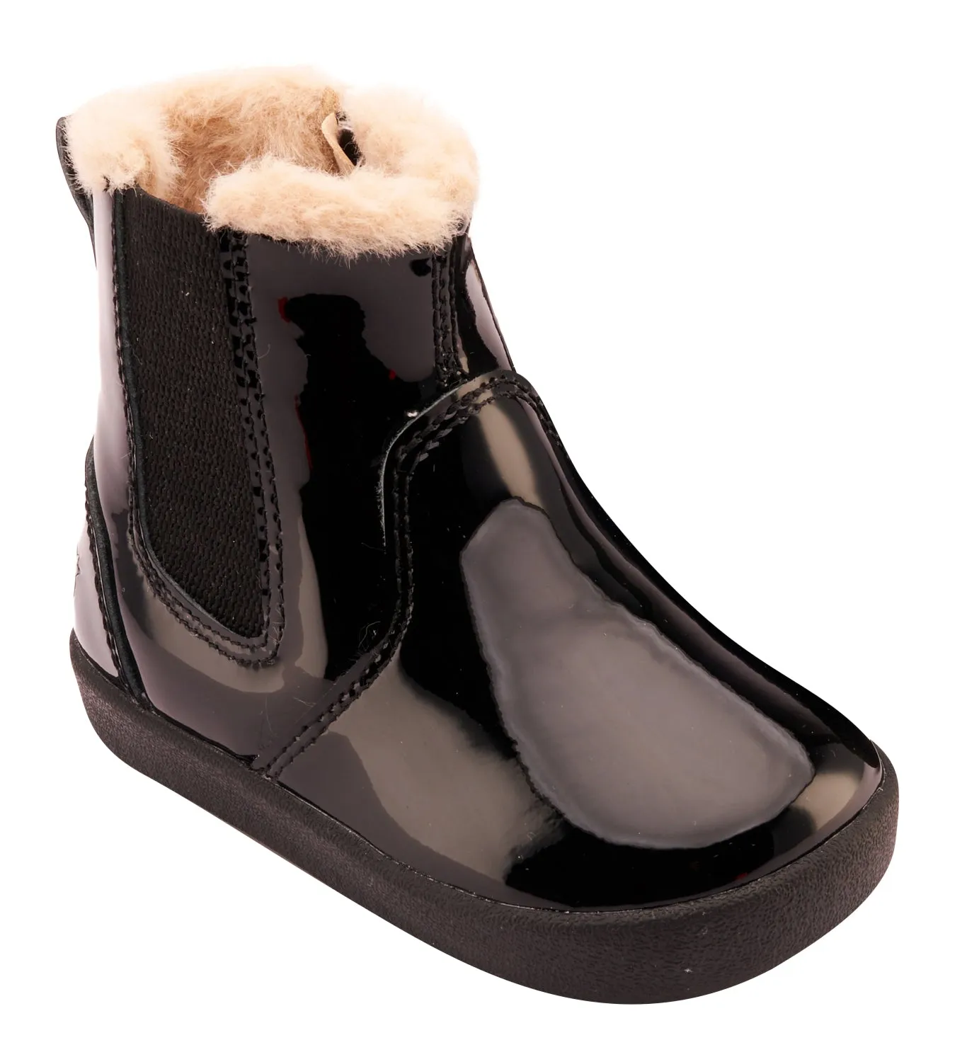 Old Soles Girl's 315 Rider Booties - Black Patent