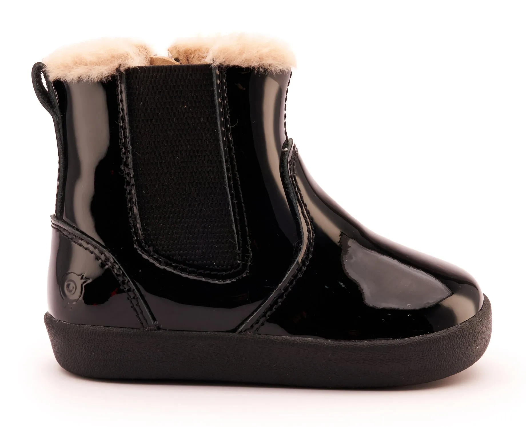Old Soles Girl's 315 Rider Booties - Black Patent