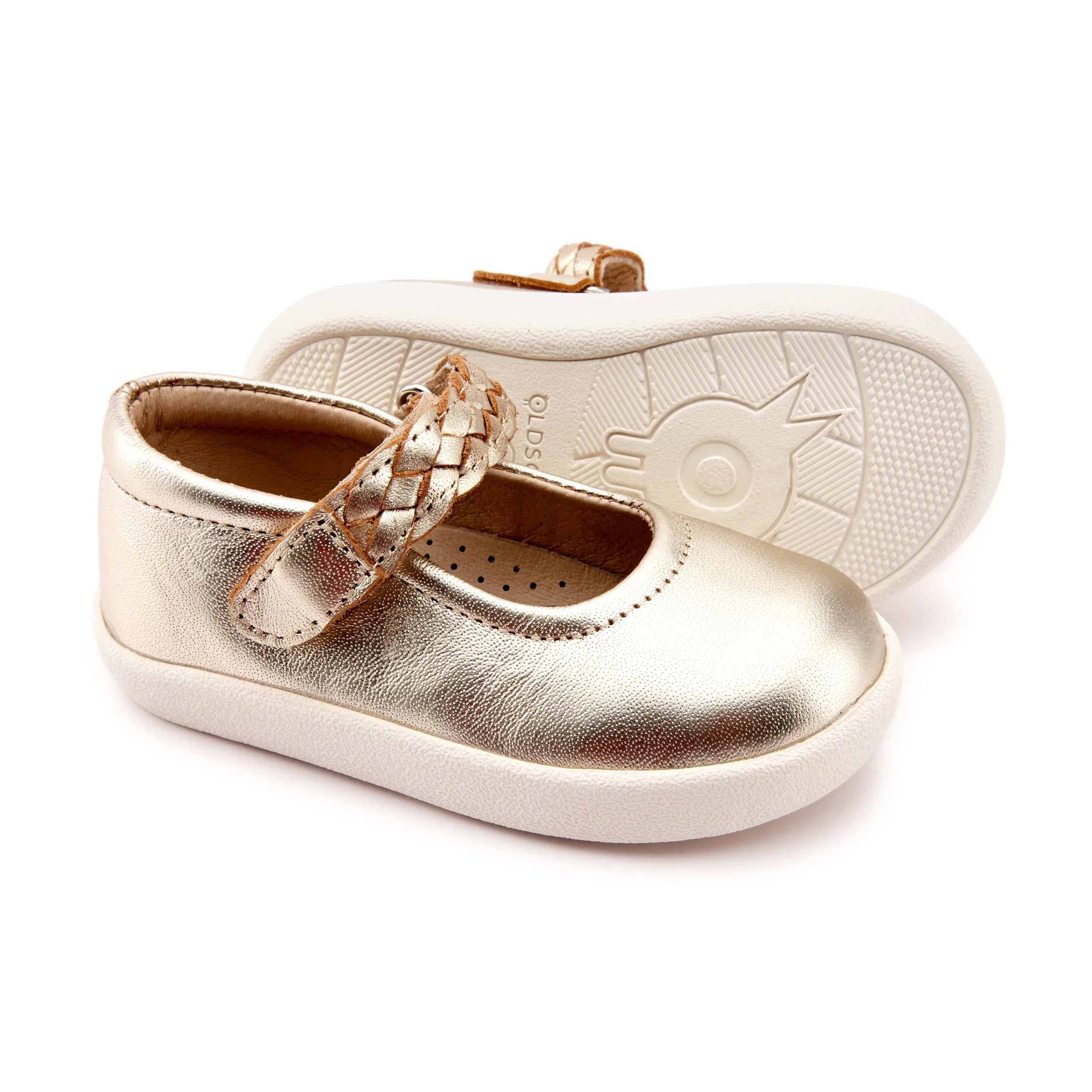 Old Soles Girl's 5075 Miss Plat Shoe - Gold