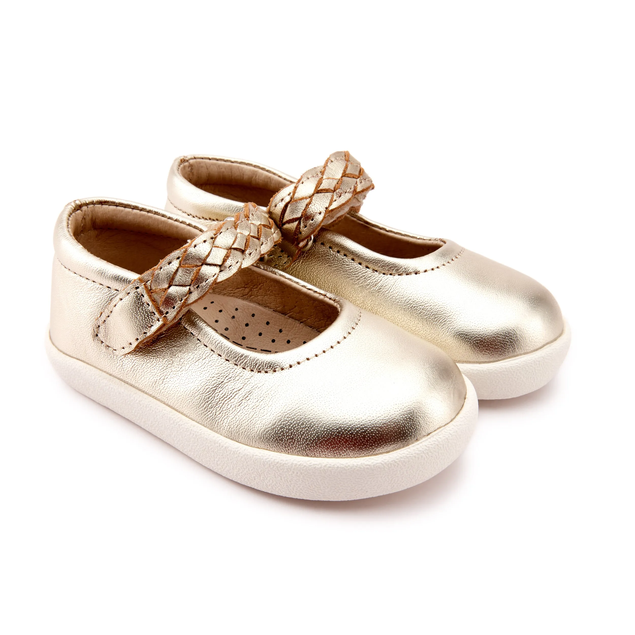 Old Soles Girl's 5075 Miss Plat Shoe - Gold