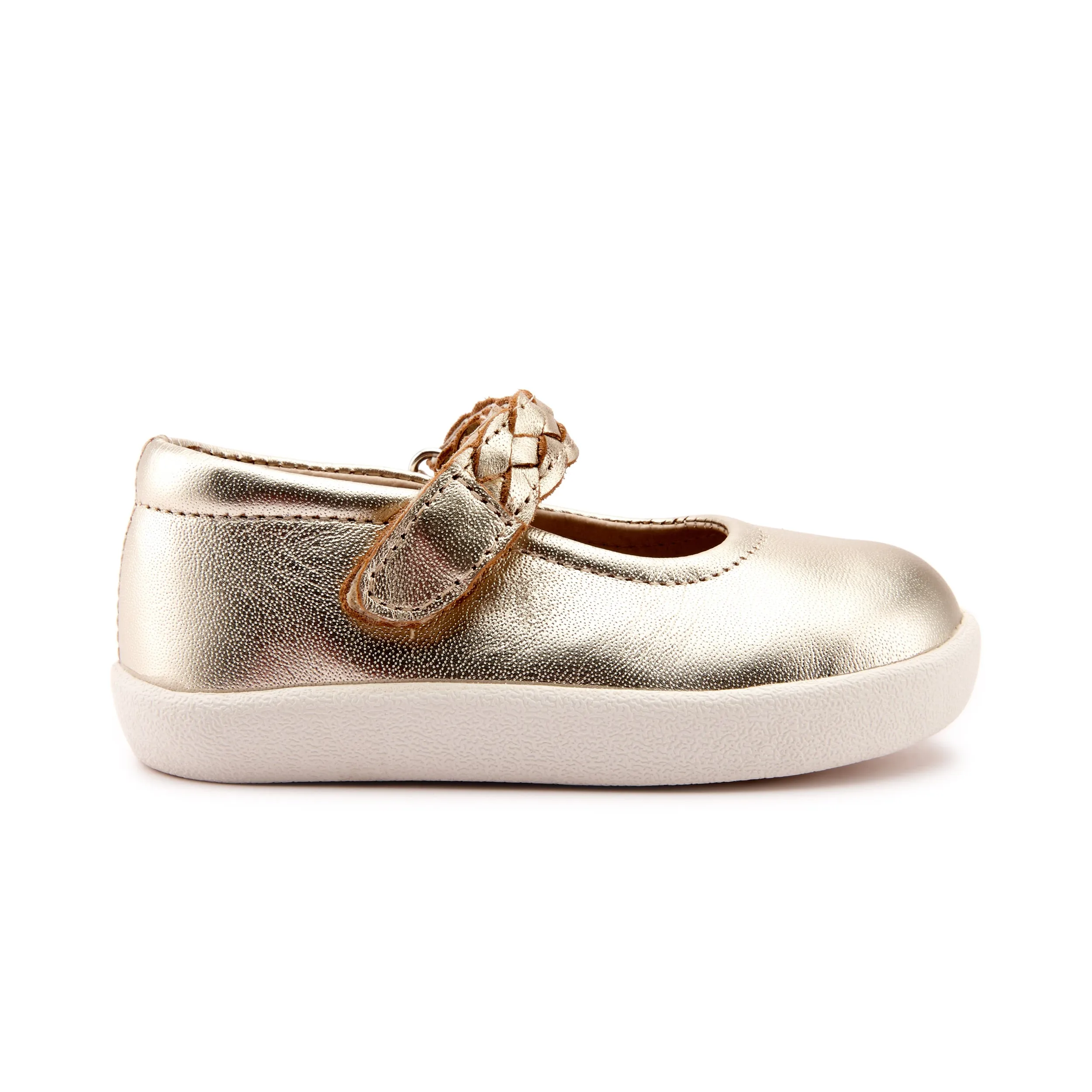Old Soles Girl's 5075 Miss Plat Shoe - Gold