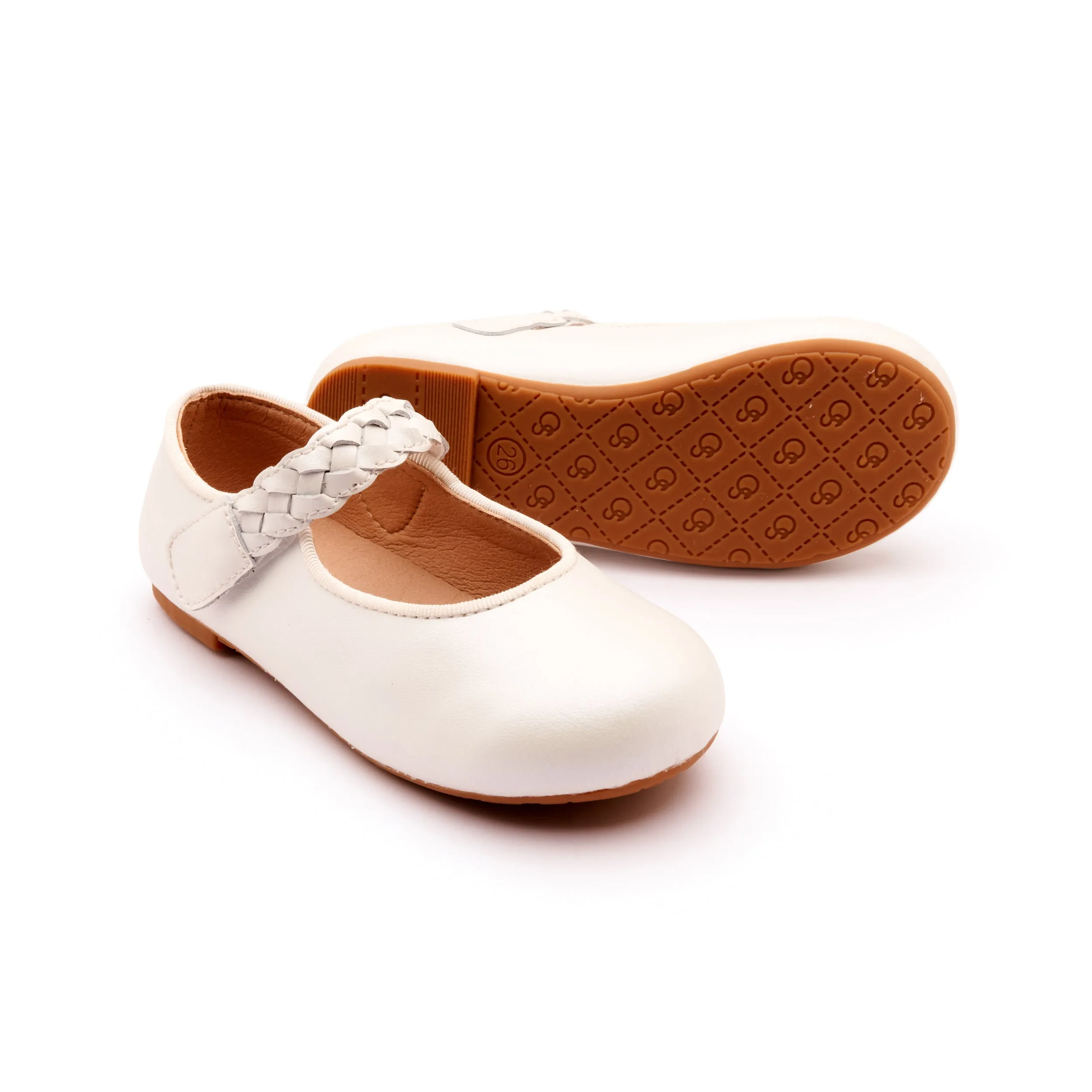 Old Soles Girl's 817 Lady Plat Shoes - Nacardo Blanco