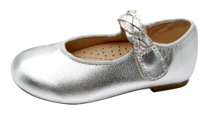 Old Soles Girl's 817 Lady Plat Shoes - Silver