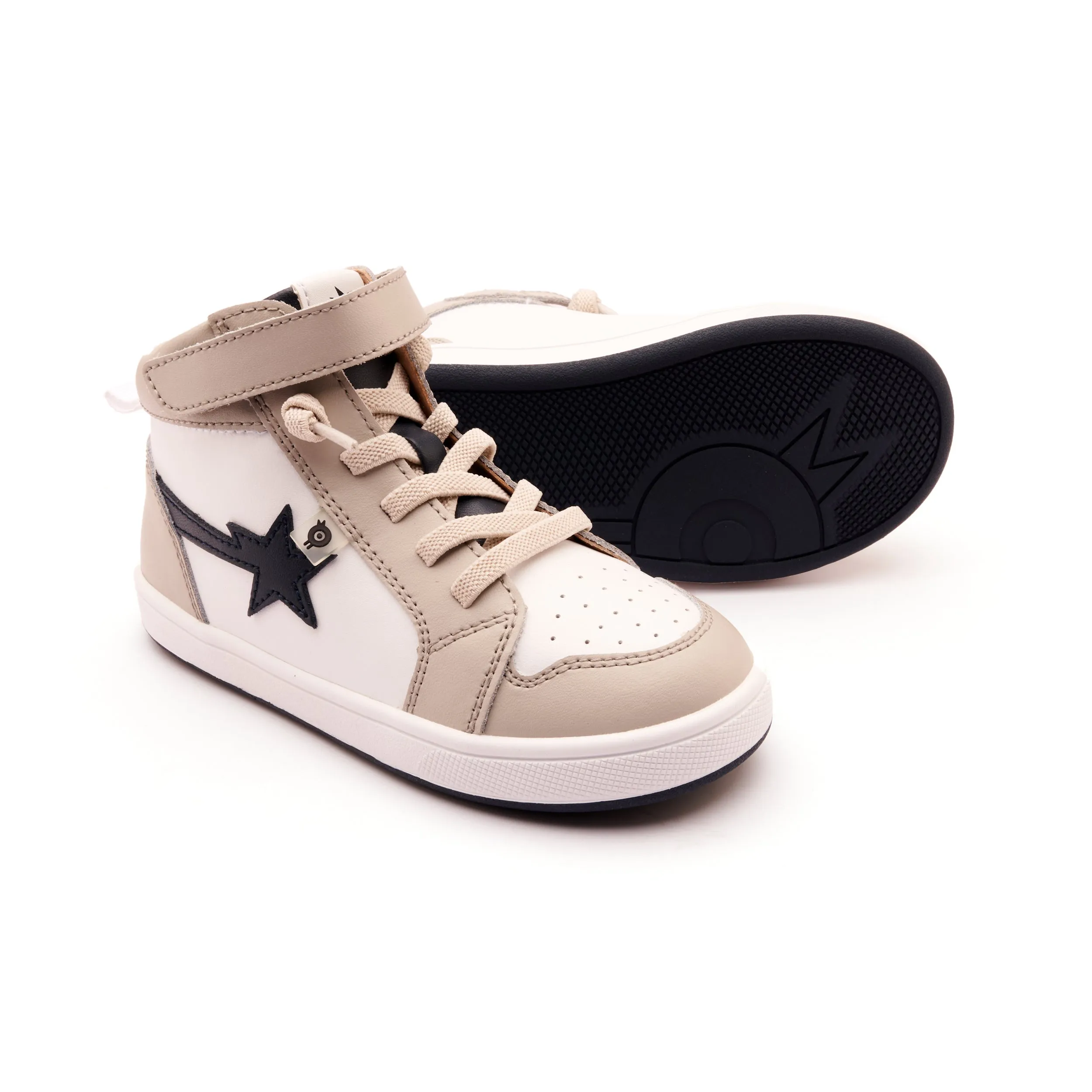 Old Soles Girl's and Boy's 1007 Team-Star Casual Shoes - Snow / Gris / Navy