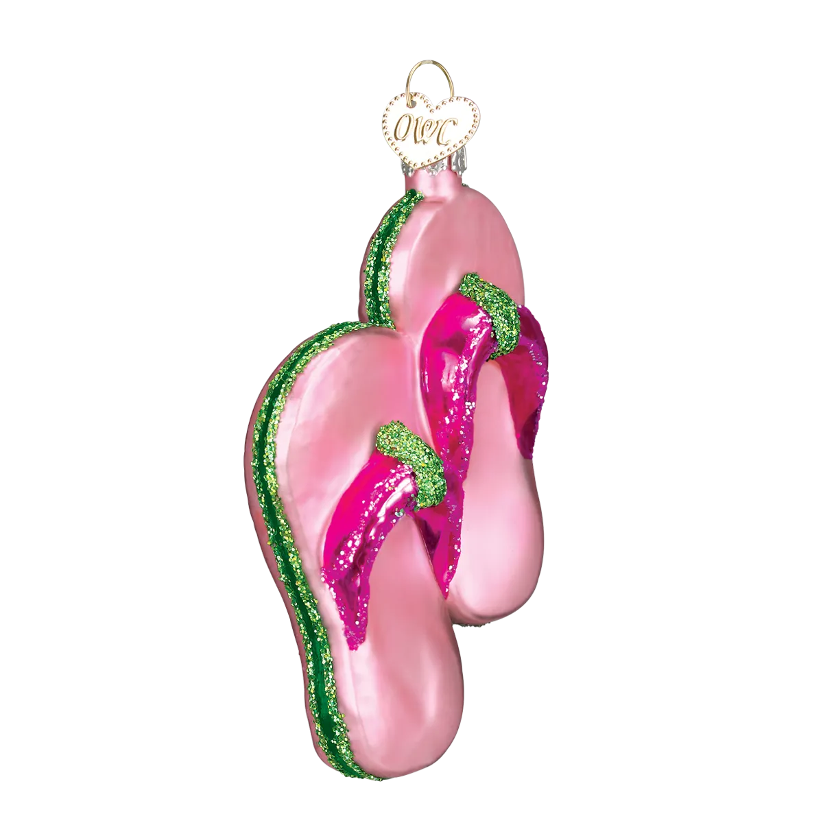 Old World Christmas - Pink Flip Flops Ornamnt