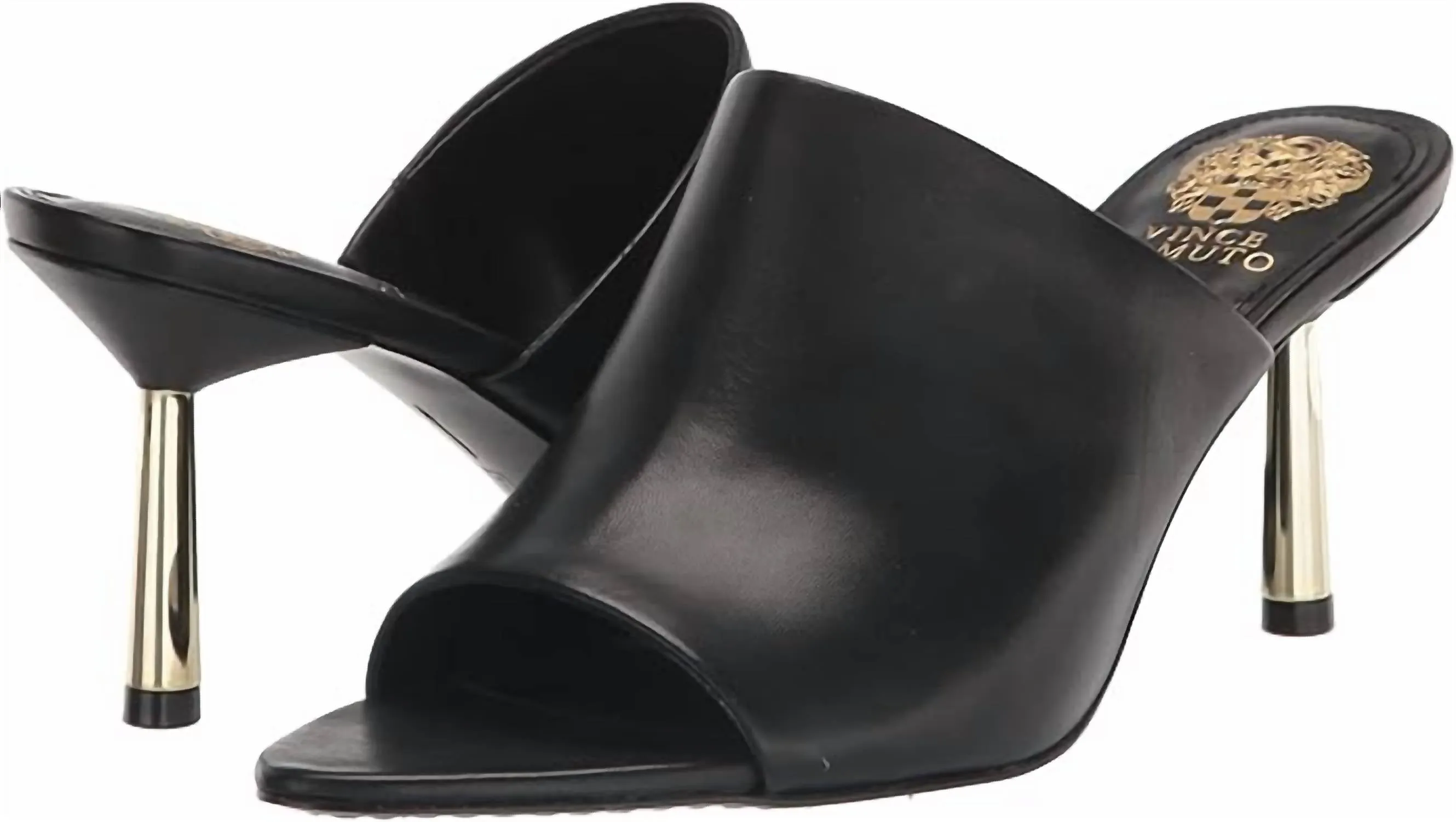 Pileesa Heeled Sandal In Black/gold