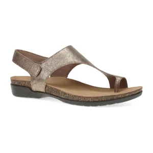 Reece T-Strap Slingback Sandal - Bronze Metallic