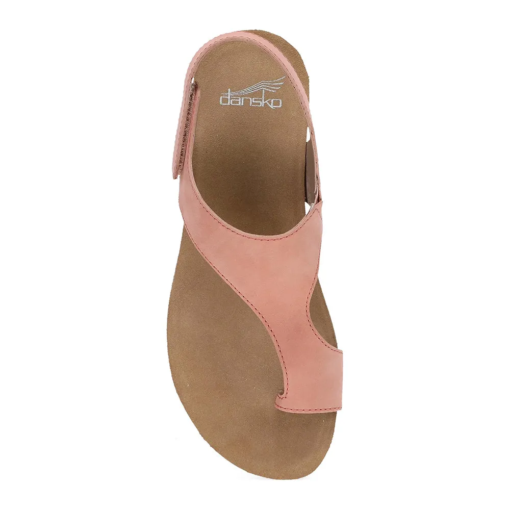Reece T-Strap Slingback Sandal - Rose Nubuck