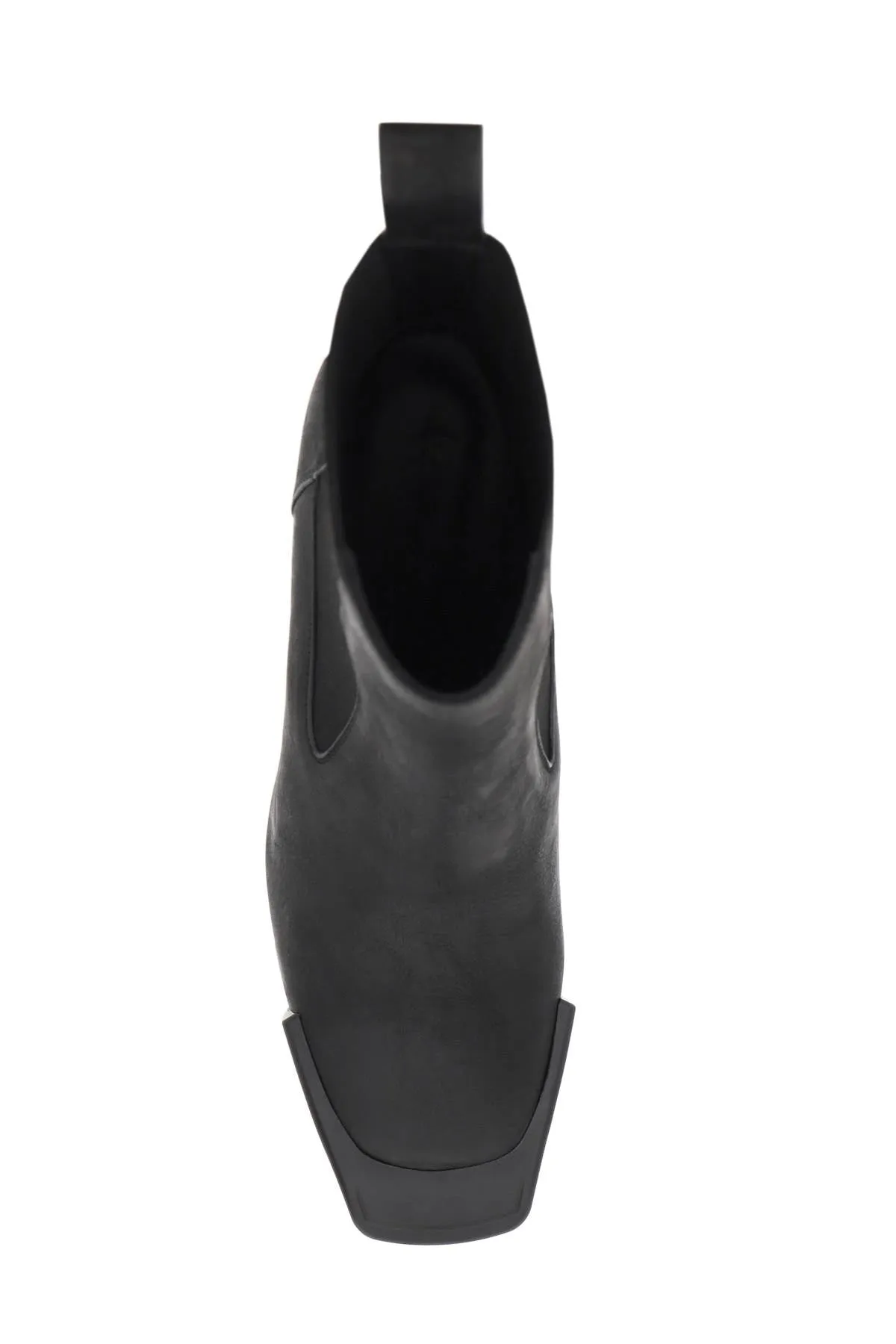 Rick owens platform heeled ankle boots