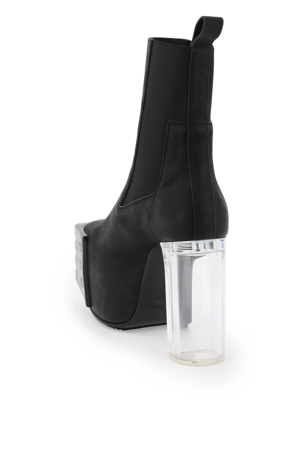 Rick owens platform heeled ankle boots
