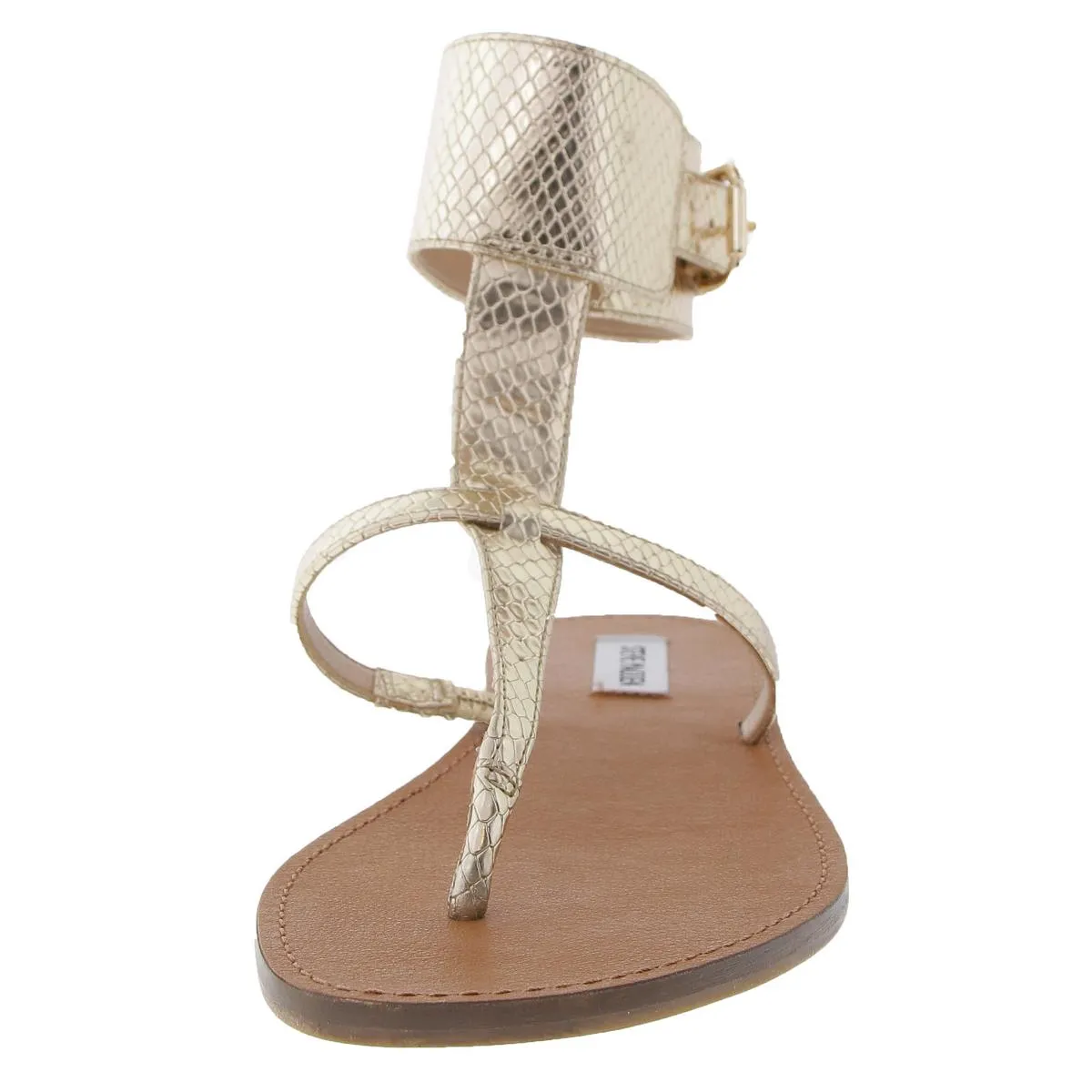 Rico Womens Adjustable Faux Leather Ankle Strap