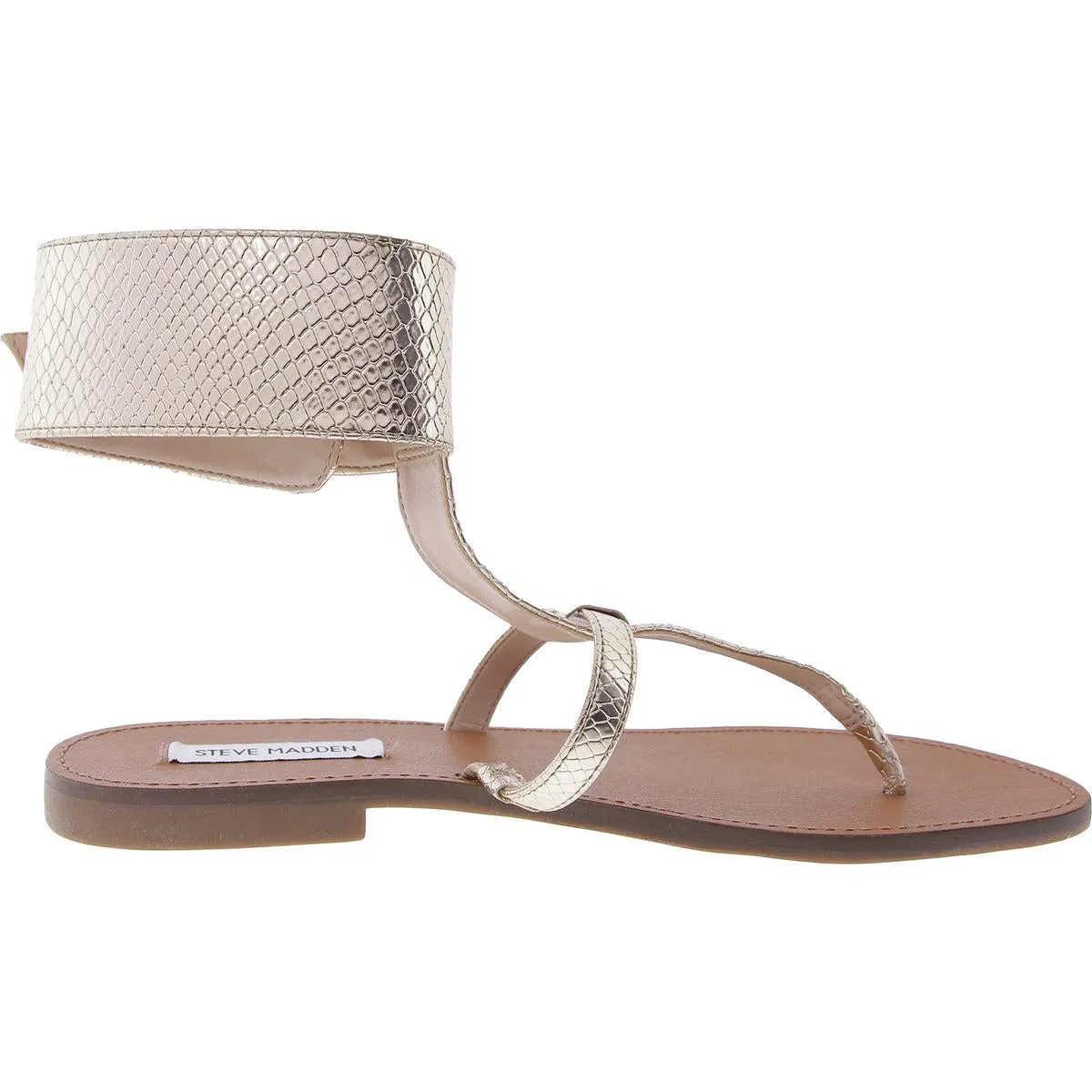 Rico Womens Adjustable Faux Leather Ankle Strap