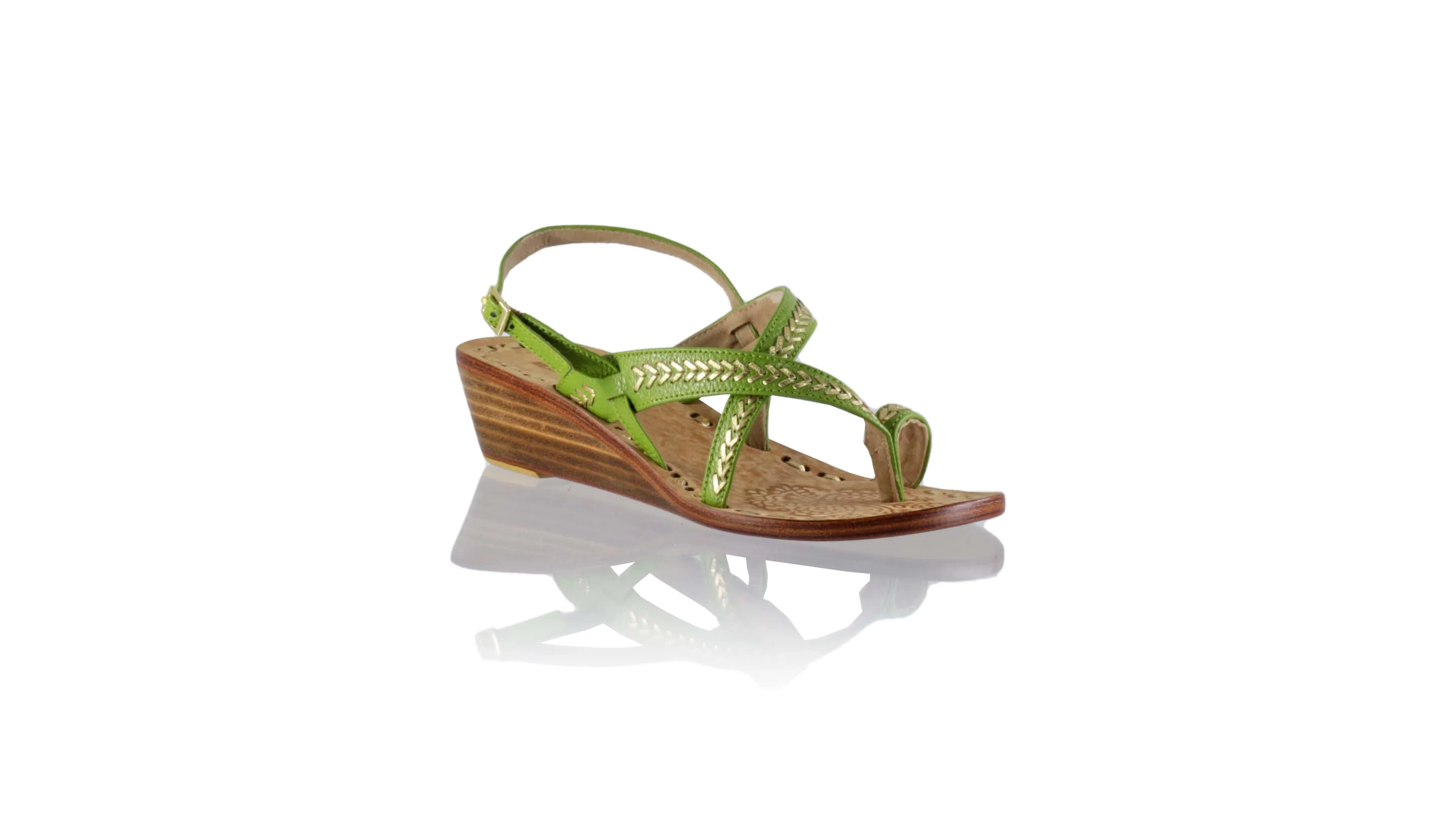Romance 35mm Wedges - Green Bkk & Gold