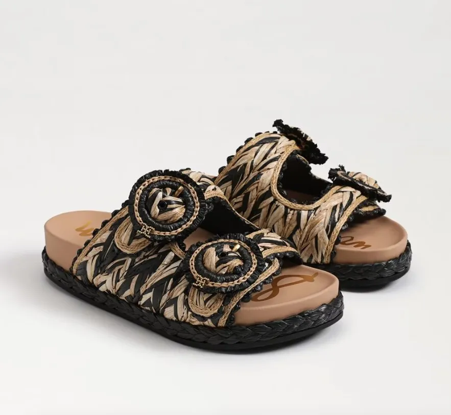 Sam Edelman: Reina in Black & Natural Raffia