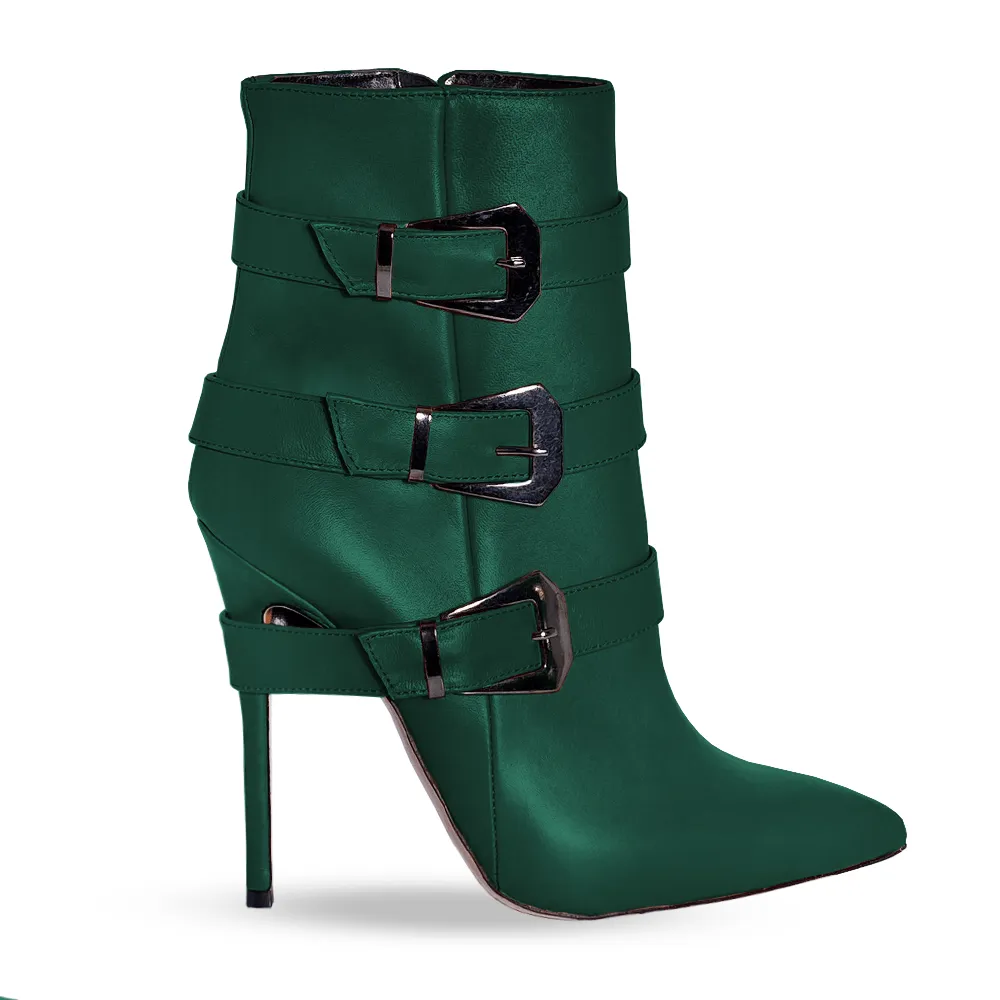 SAMIRA GREEN LEATHER