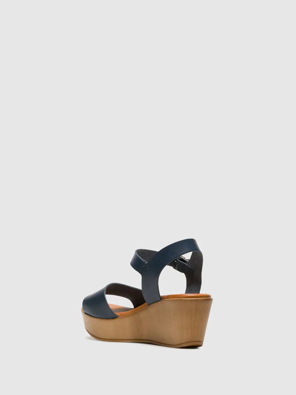 Sandlias com Fivela em Azul