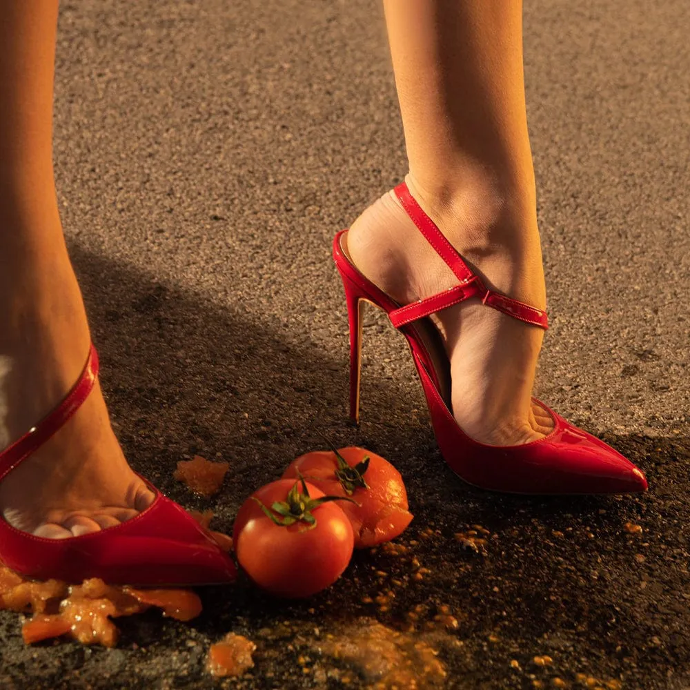 SANDY RED PATENT