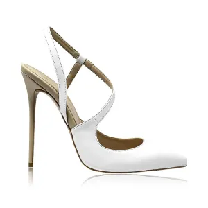 SANDY WHITE / BEIGE LEATHER