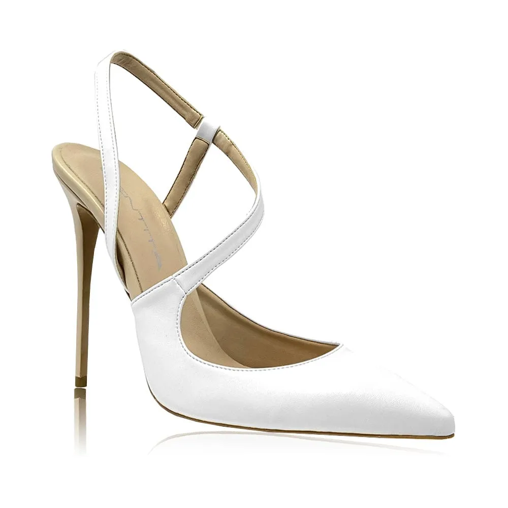 SANDY WHITE / BEIGE LEATHER