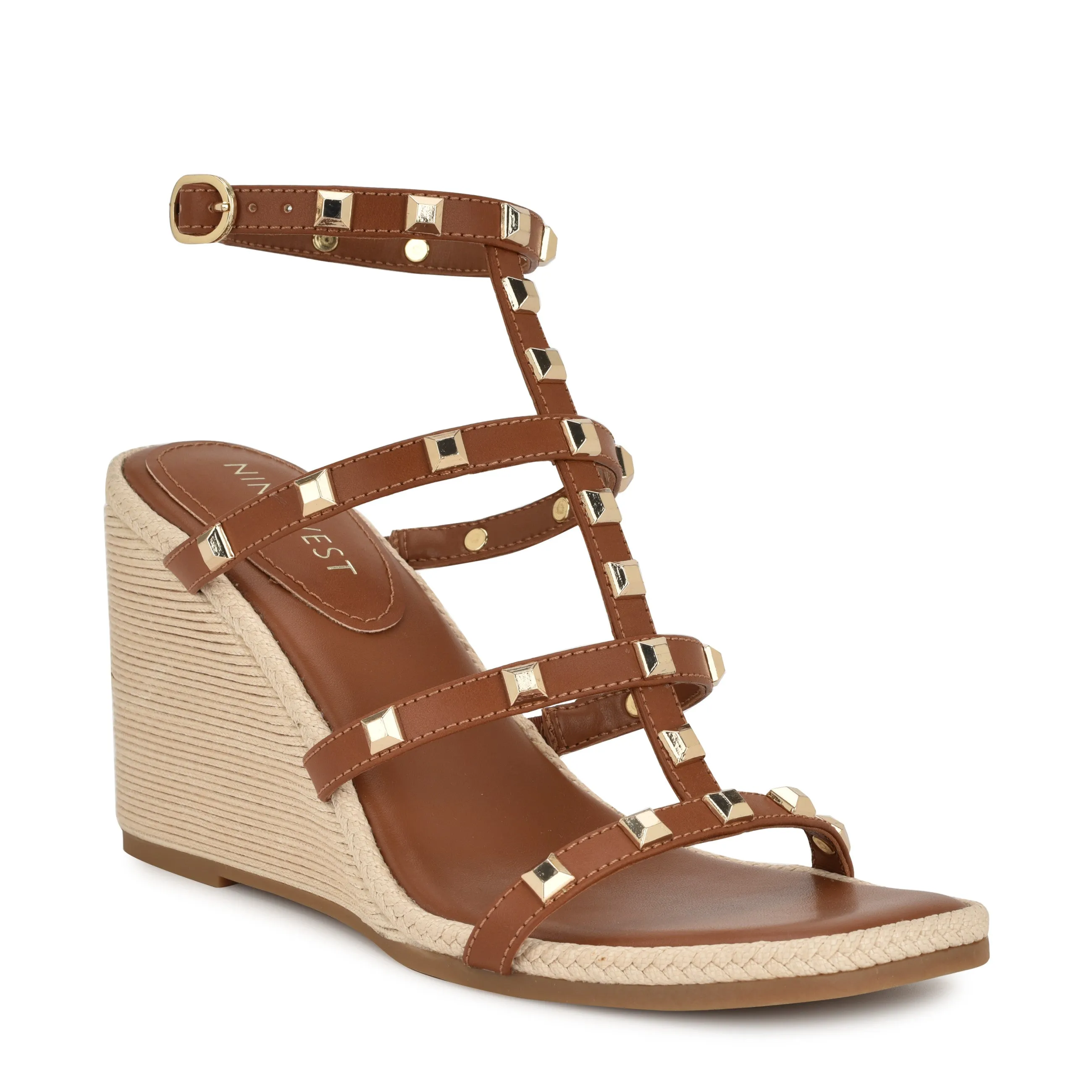 Sardis Studded Wedge Sandals