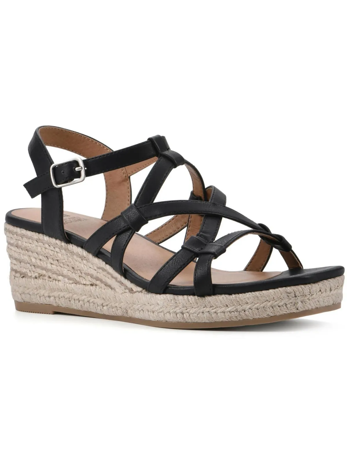 Swayze Womens Gladiator Square Open Toe Espadrilles
