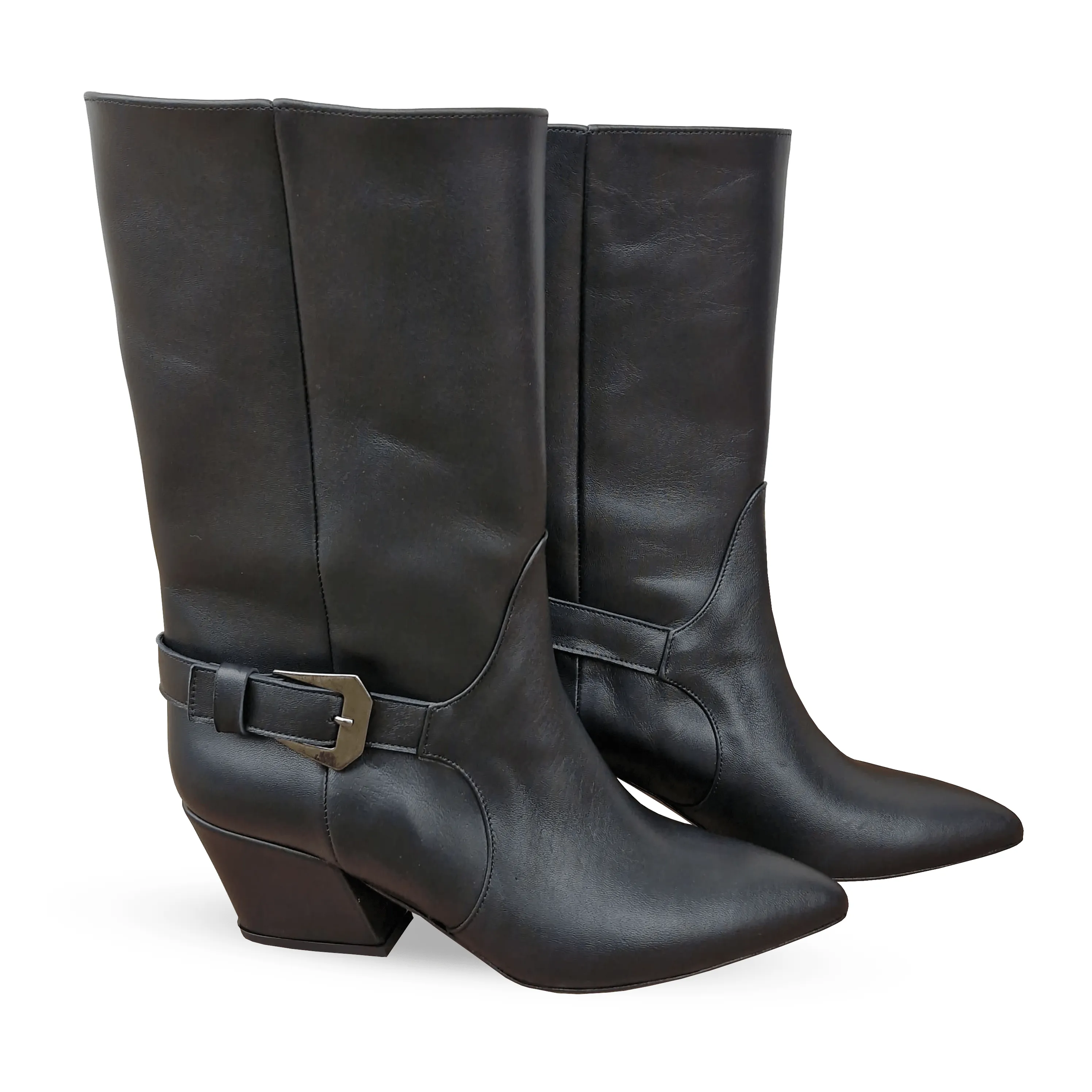 SYLVIA BLACK LEATHER