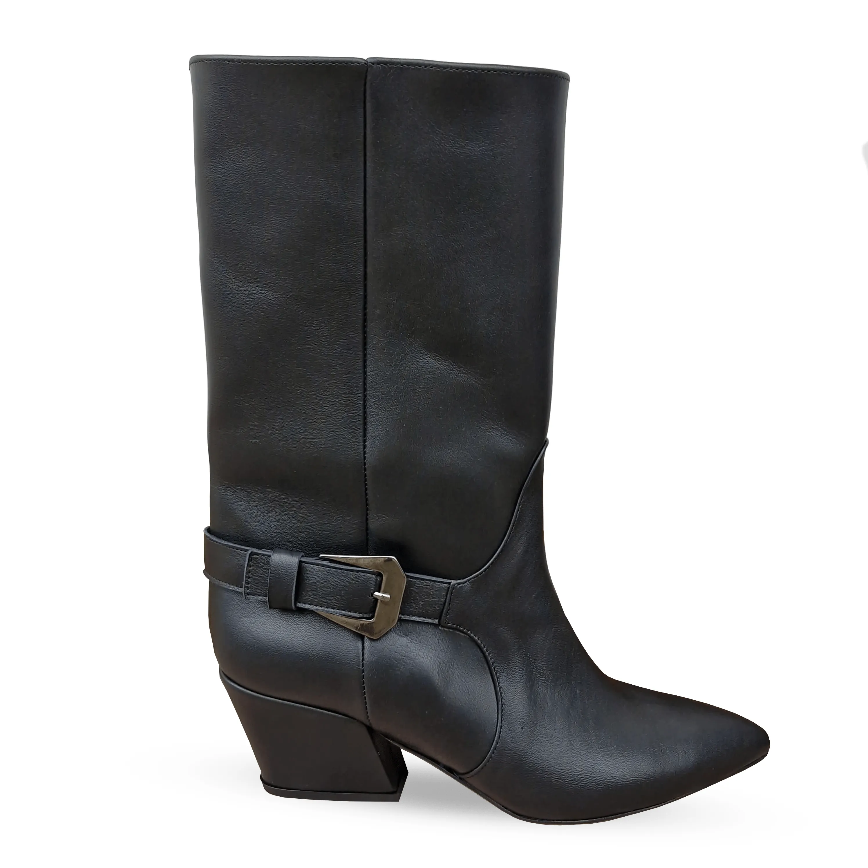 SYLVIA BLACK LEATHER